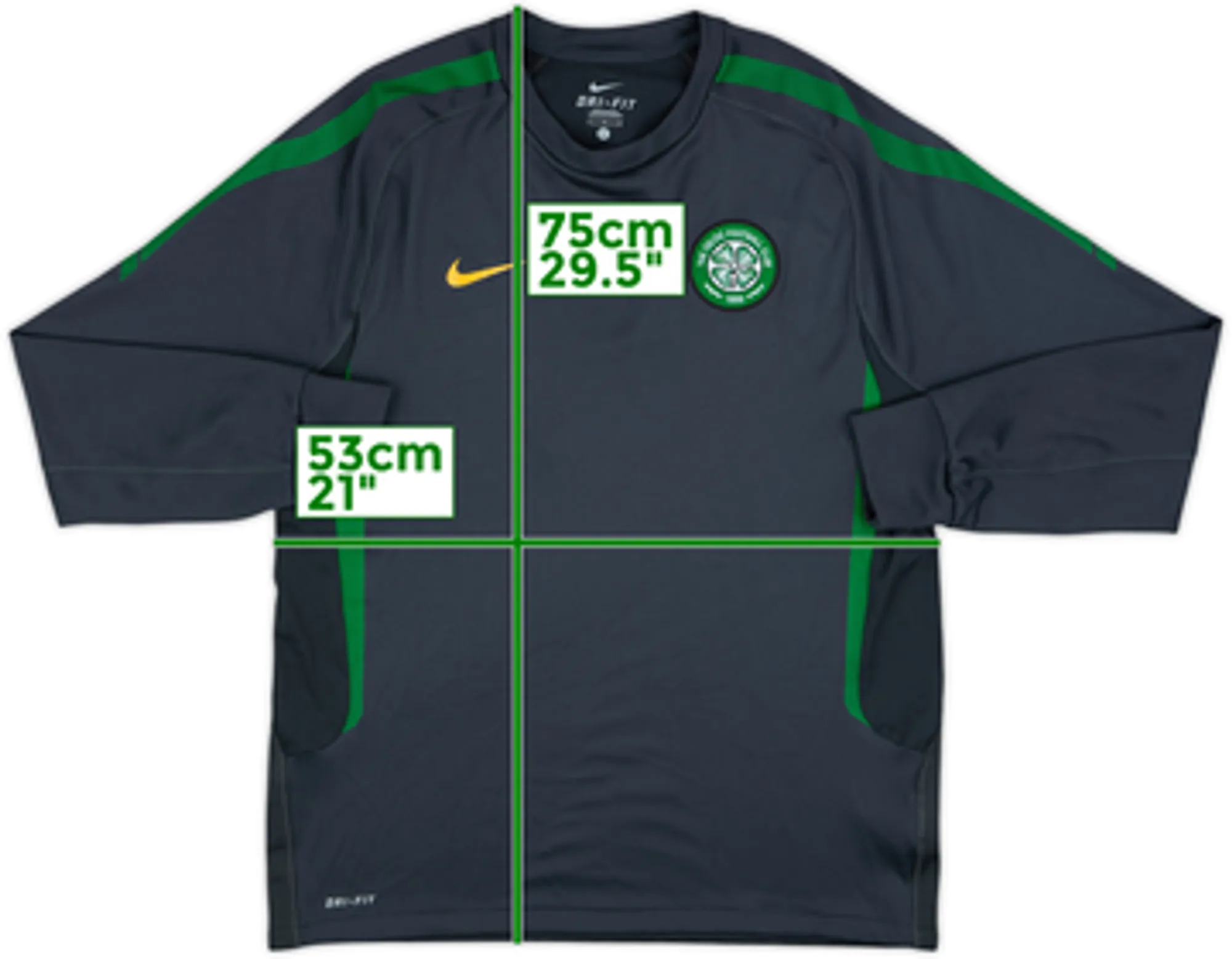 2010-11 Celtic Nike Drill Top - 10/10 - (L)