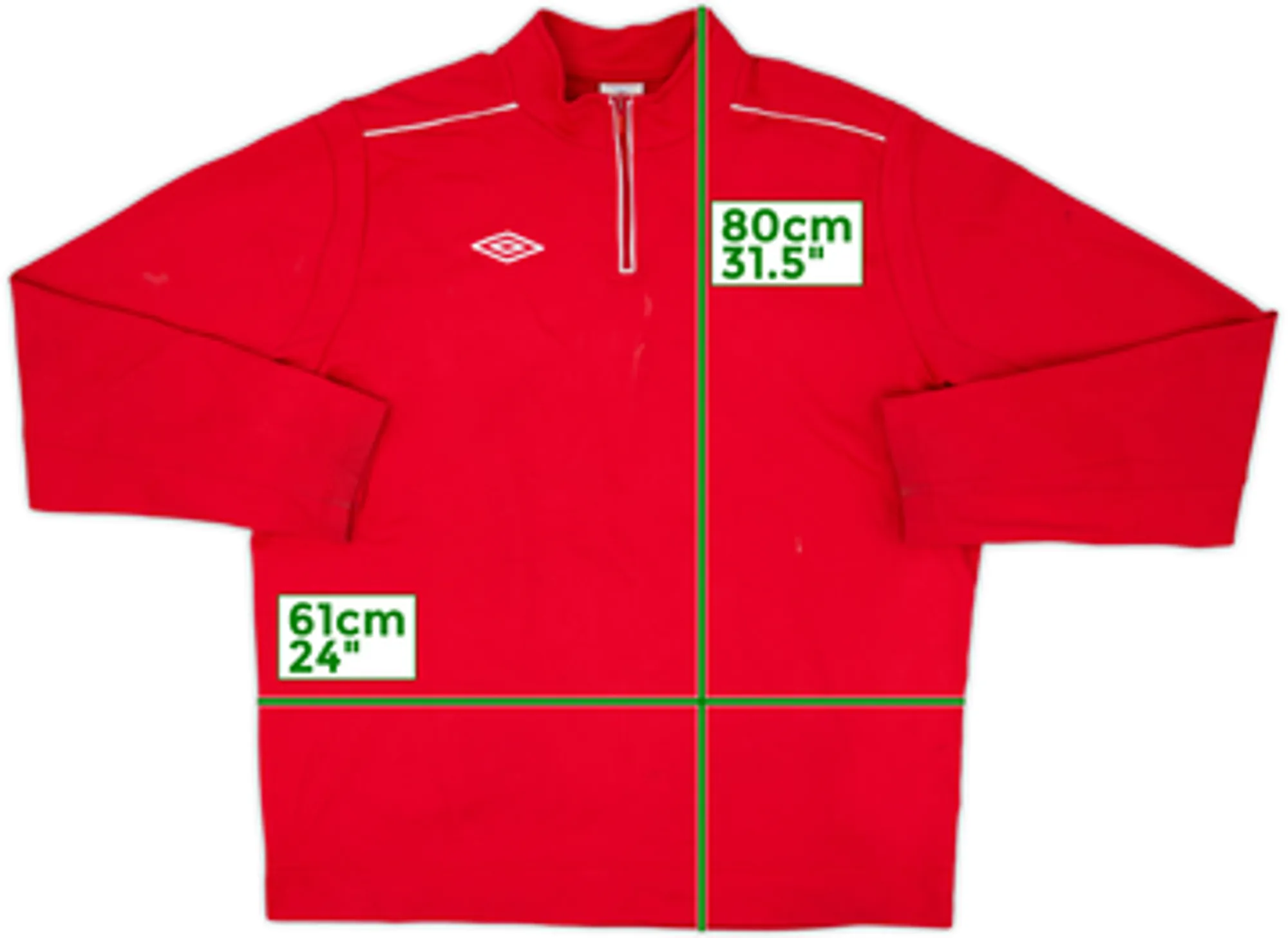 2012-13 Canada Umbro 1/4 Zip Drill Top - 6/10 - (XL)