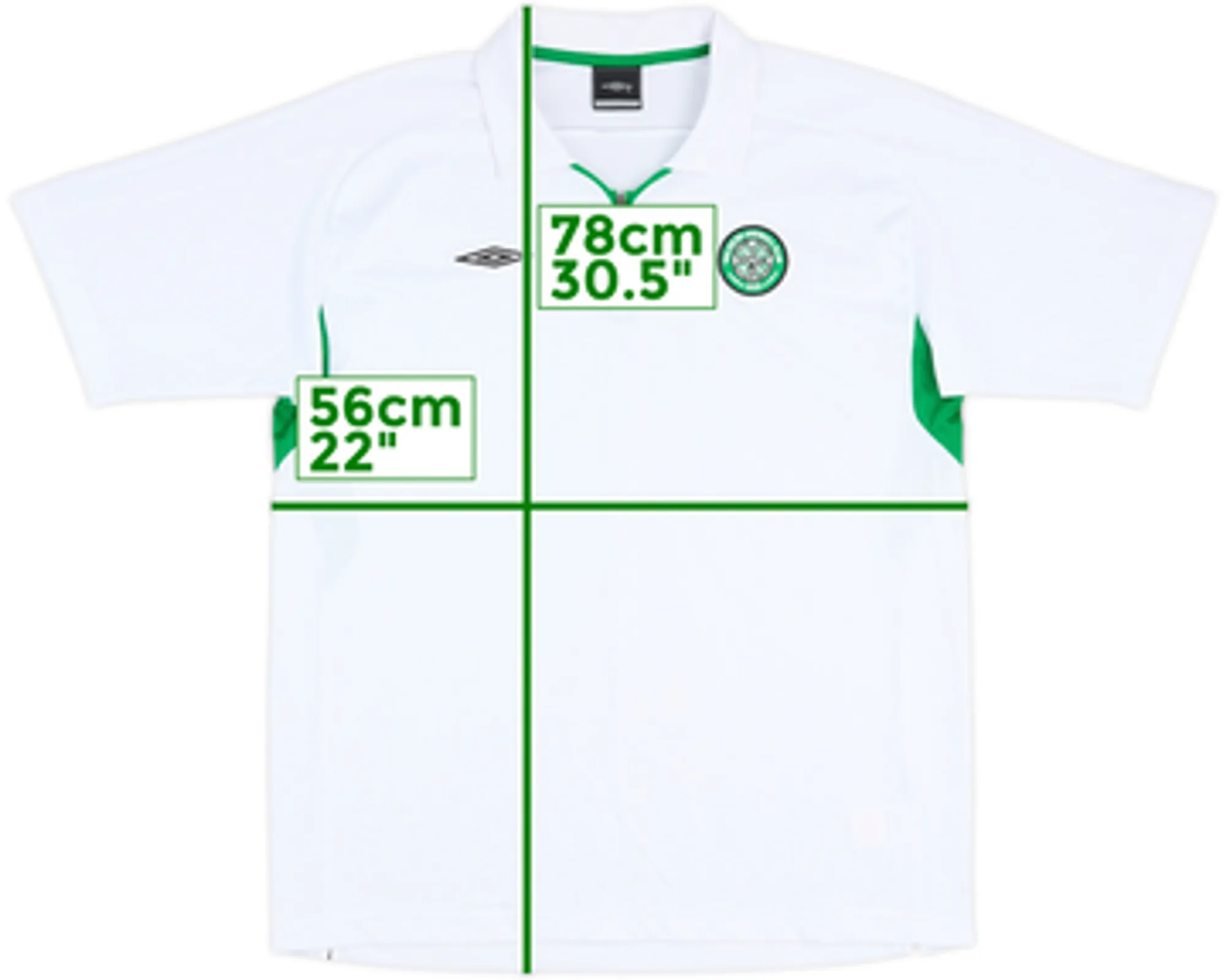 2001-02 Celtic Umbro 1/4 Zip Polo Shirt - 6/10 - (L)