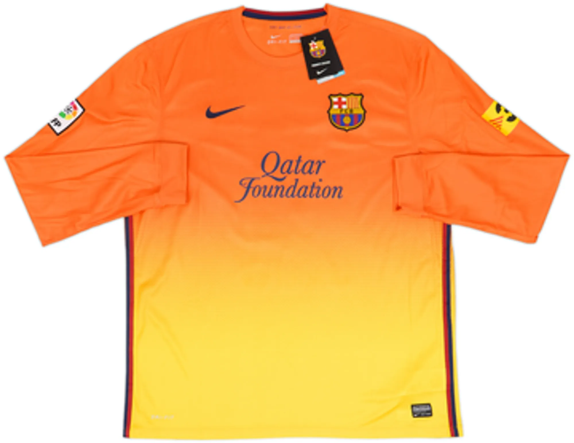 2012-13 Barcelona Away L/S Shirt Iniesta #8 (XL)