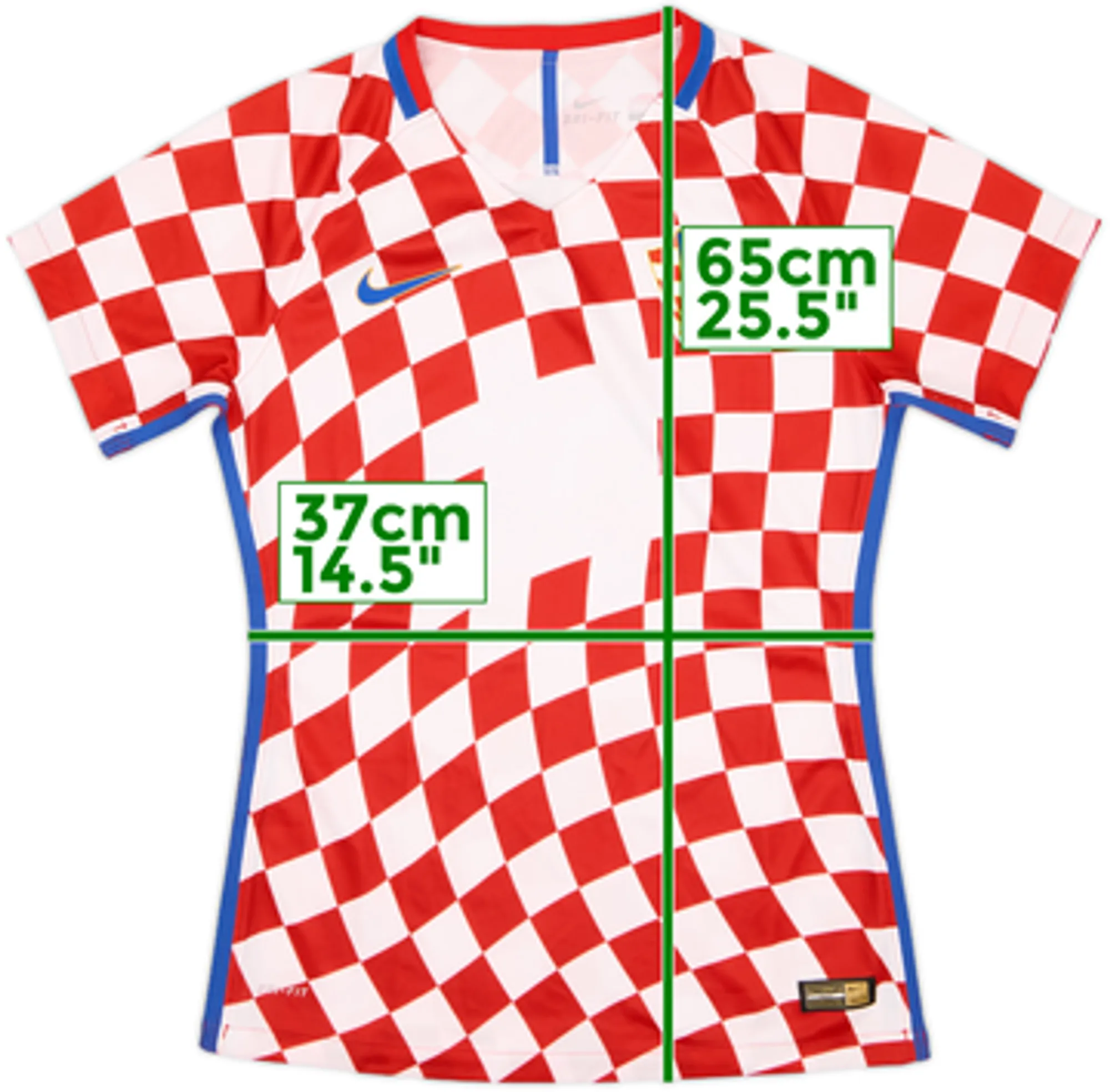 2016-18 Croatia Authentic Home Shirt - 7/10 - (Women's S)