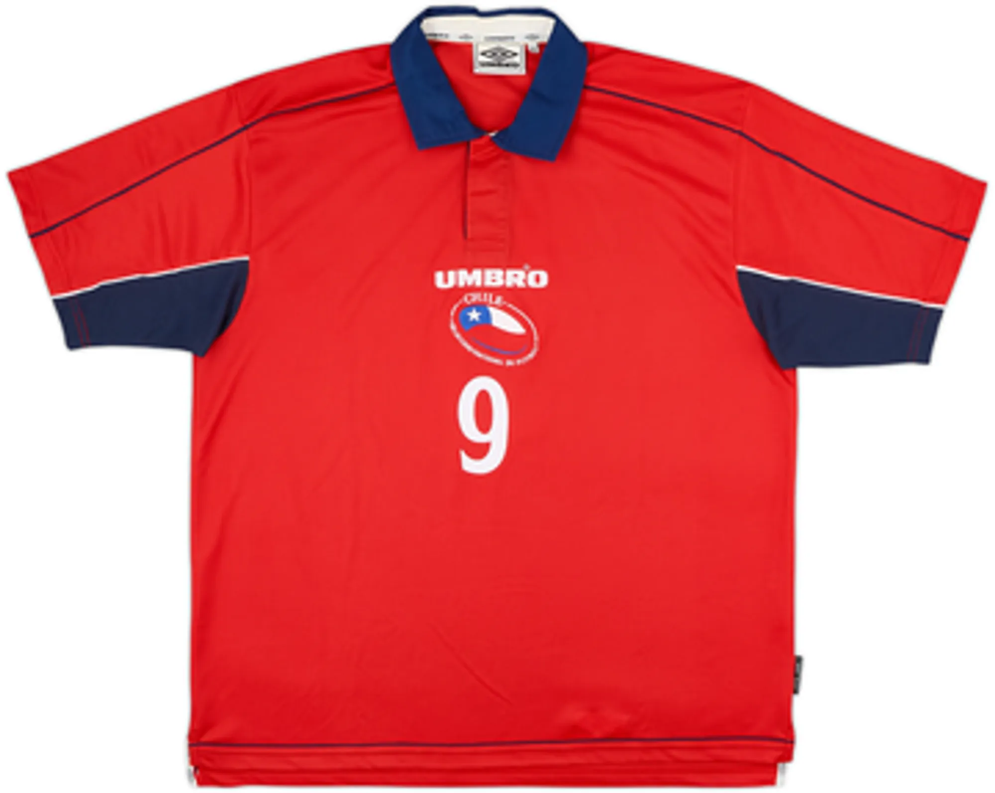 2000-01 Chile Home Shirt Zamorano #9 - 9/10 - (XL)