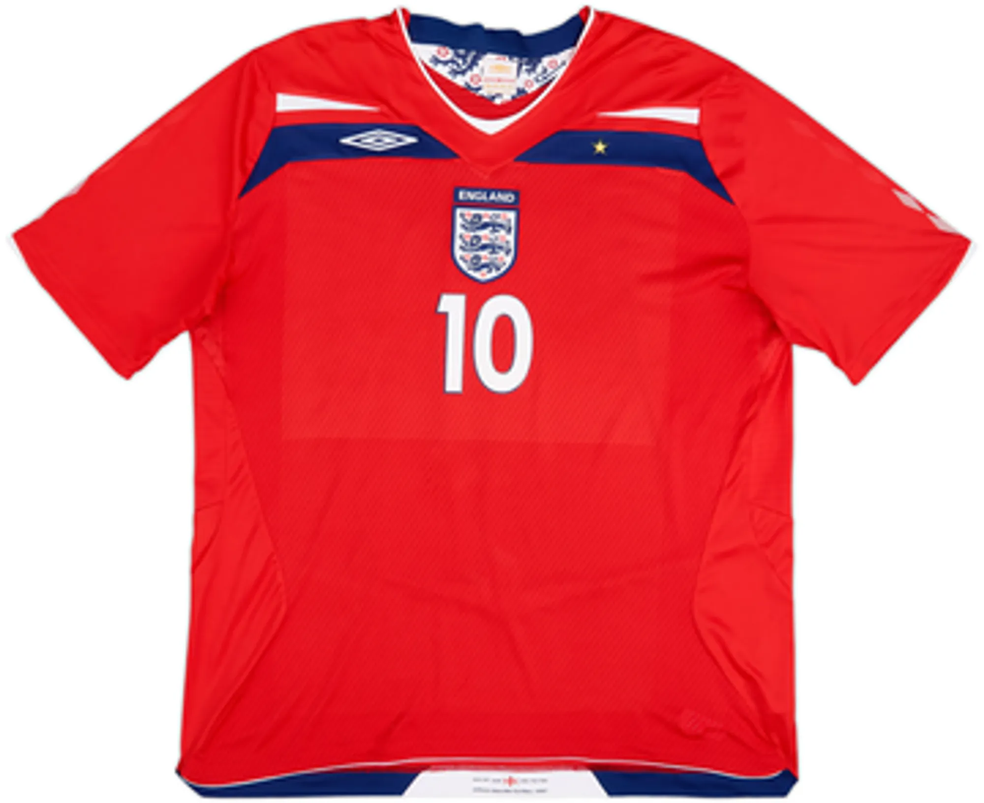 2008-10 England Away Shirt Rooney #10 - 5/10 - (L)