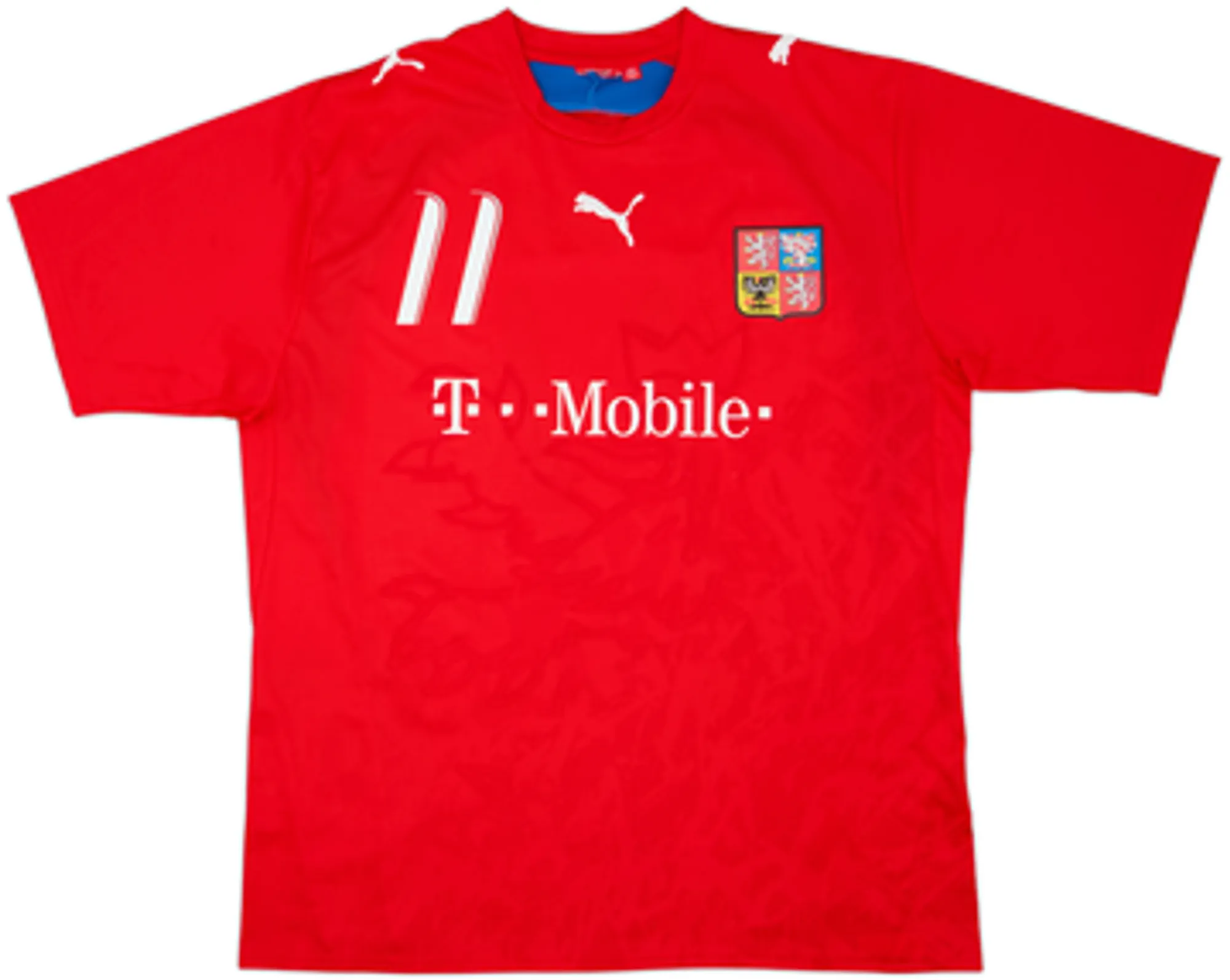 2006-08 Czech Republic Basic Home Shirt Nedved #11 - 5/10 - (L)