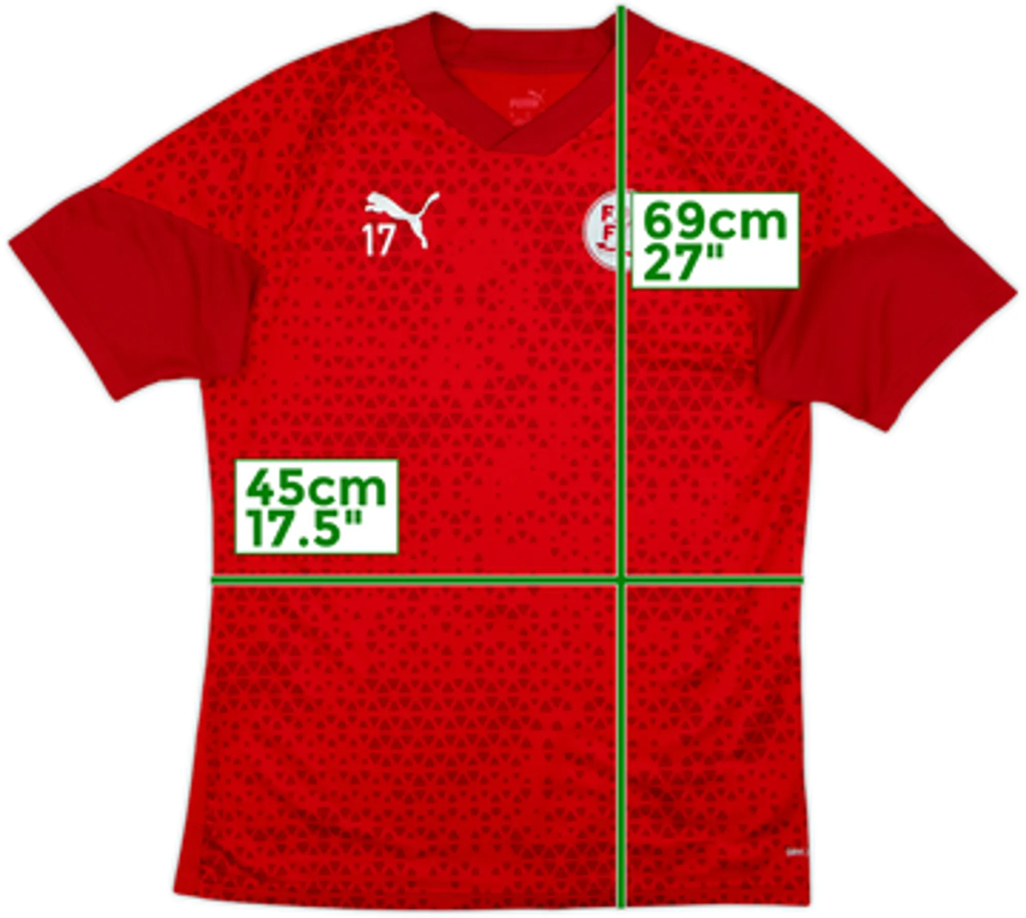 2023-24 Fleetwood Town Puma Player Issue Training Shirt #17 - 8/10 - (M)