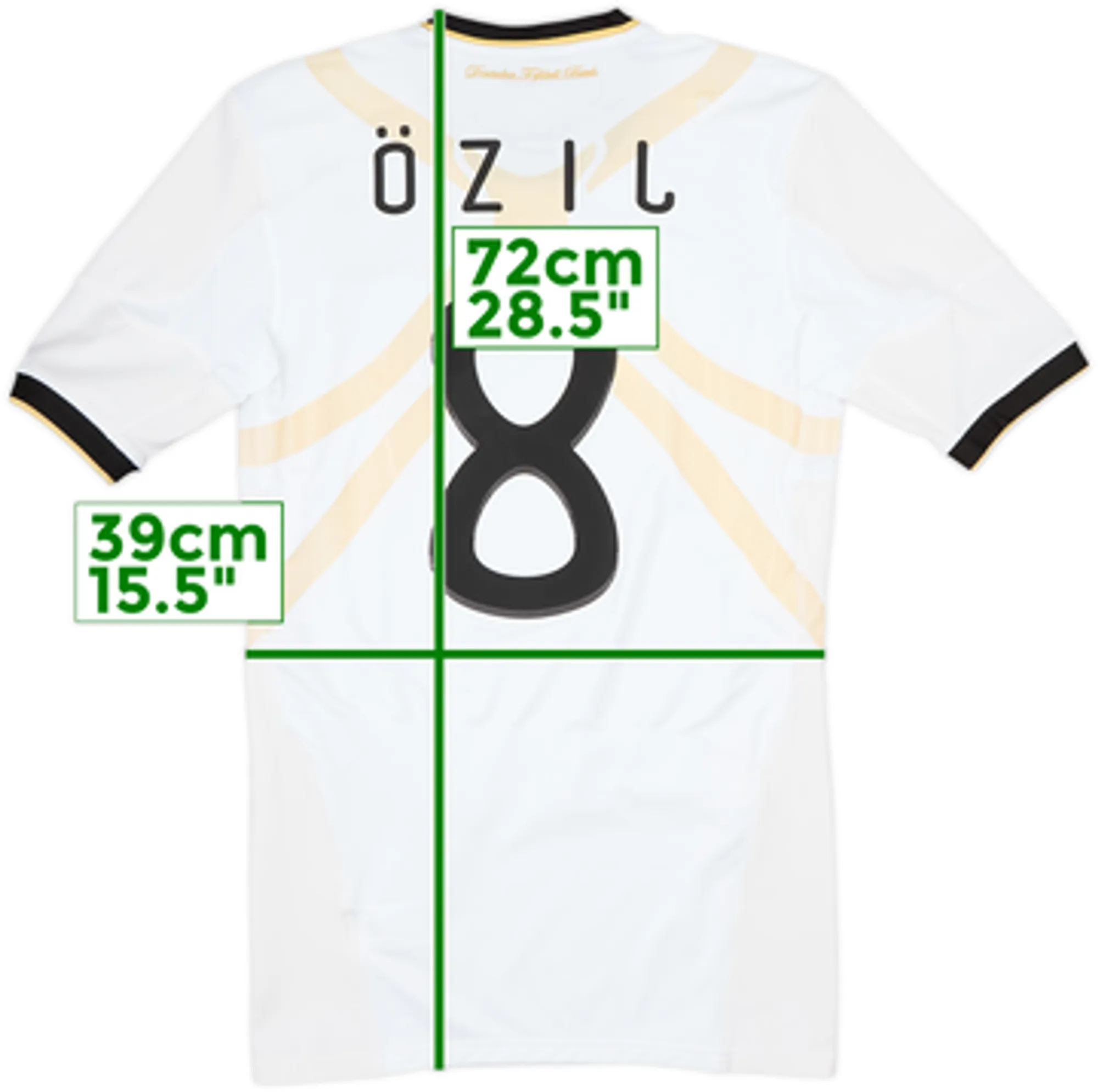 2010-11 Germany Player Issue TechFit Home Shirt Ozil #8 - 6/10 - (L)