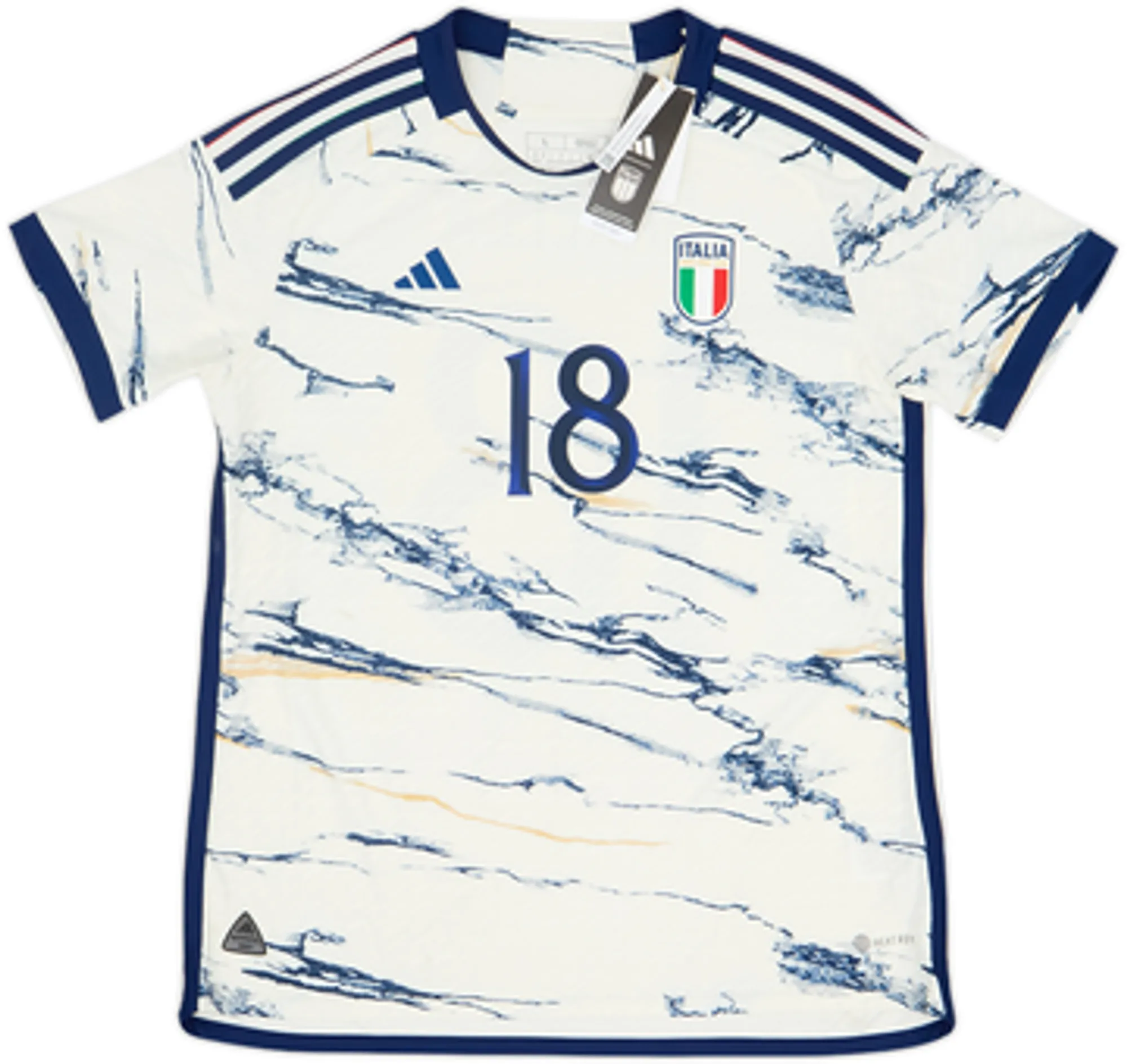 2023-24 Italy Authentic Away Shirt Barella #18 - 7/10 - (Women's L)