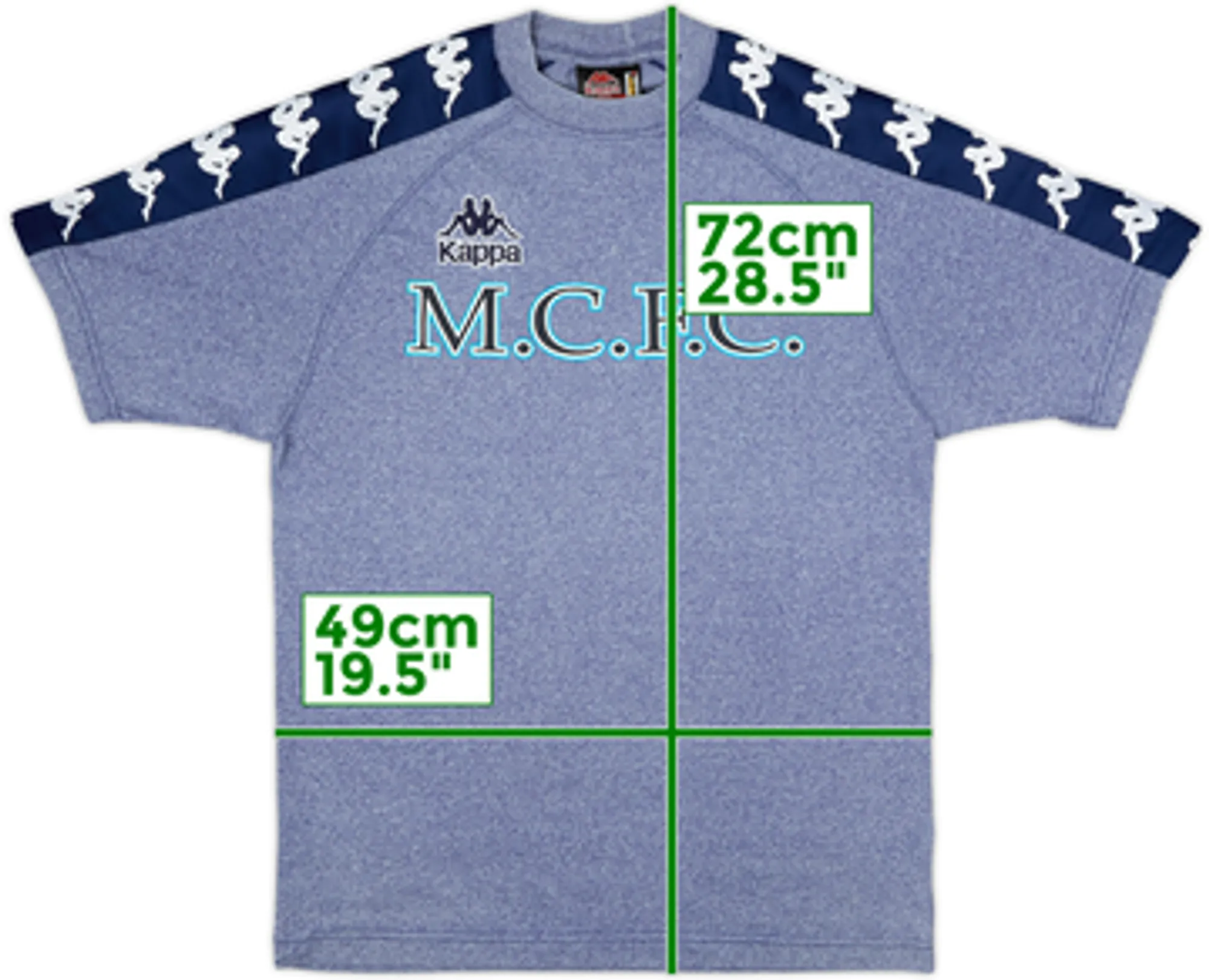 1997-99 Manchester City Kappa Cotton Tee - 10/10 - (L)