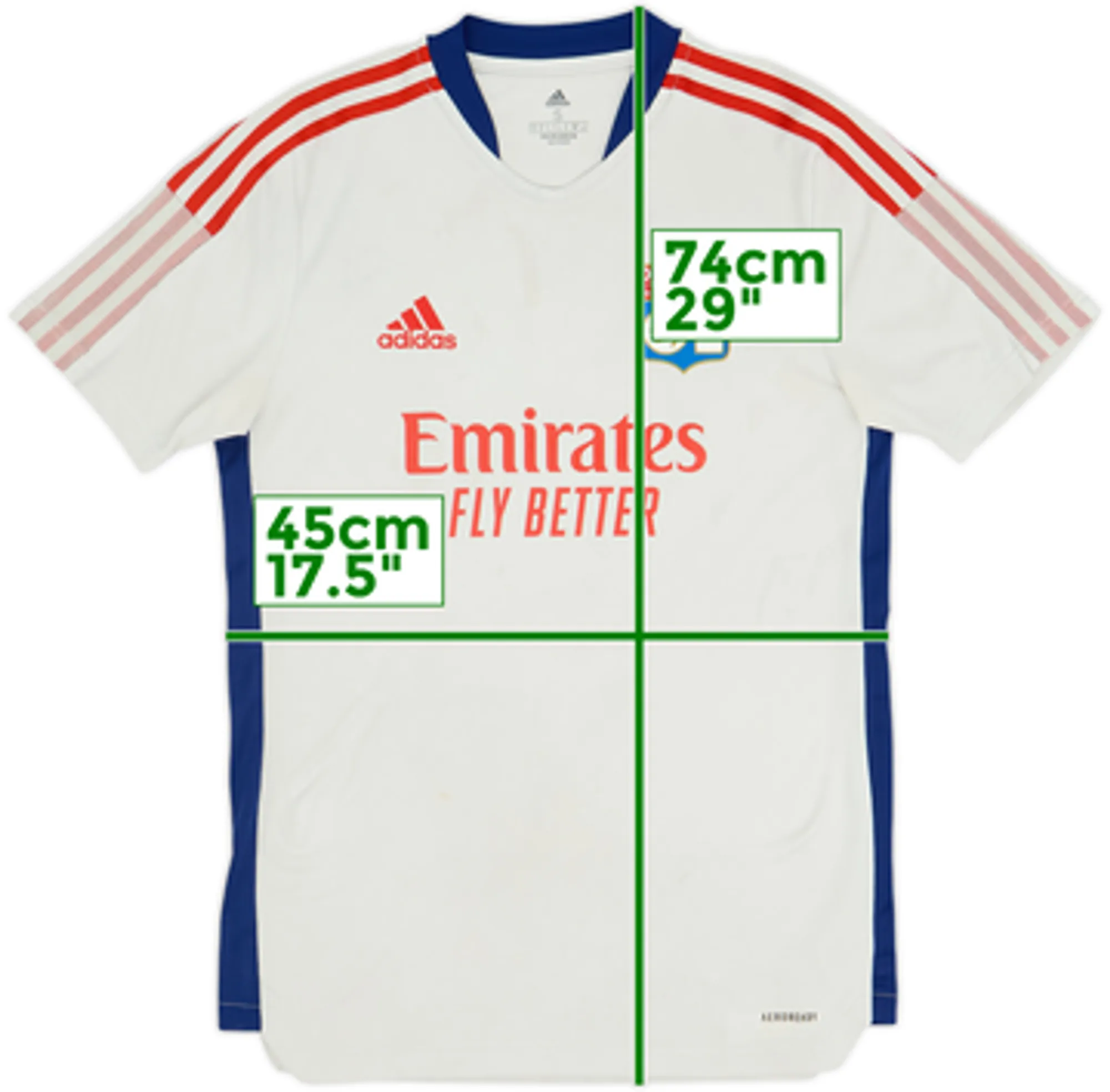 2020-21 Lyon adidas Training Shirt - 5/10 - (S)