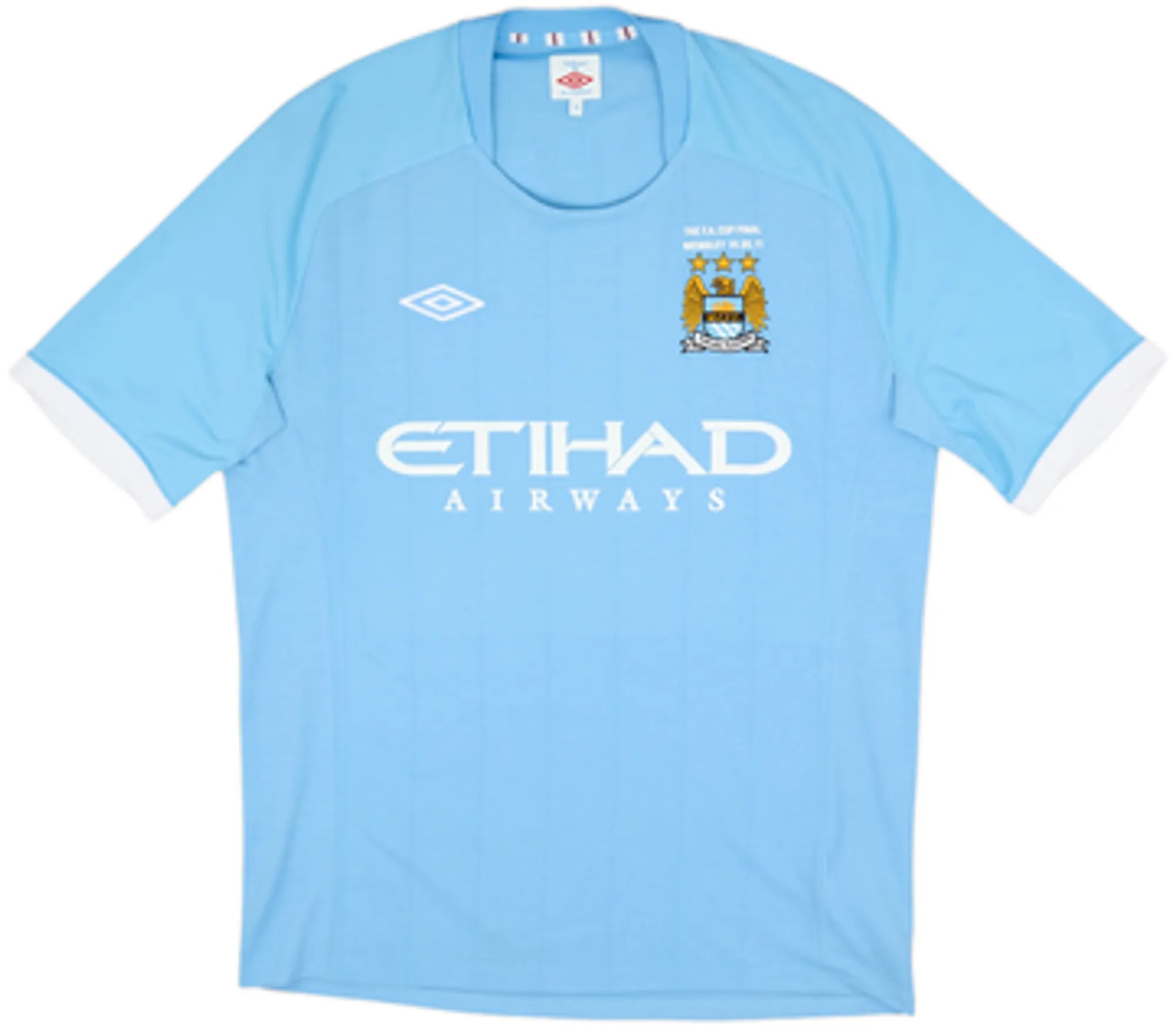 2010-11 Manchester City 'FA Cup Final' Home Shirt Kompany #4 - 8/10 - (L)