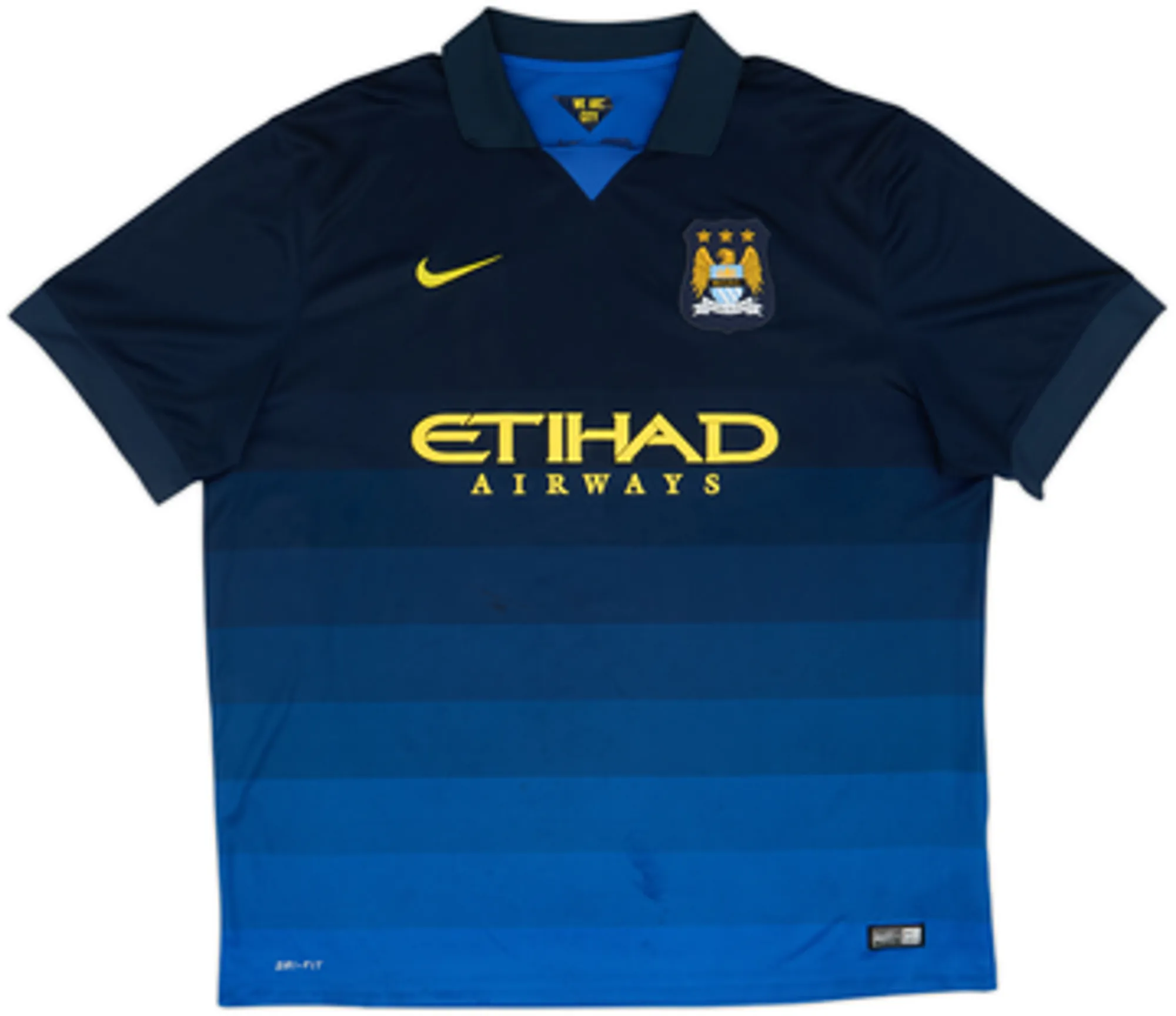 2014-15 Manchester City Away Shirt Kun Aguero #16 - 7/10 - (XXL)