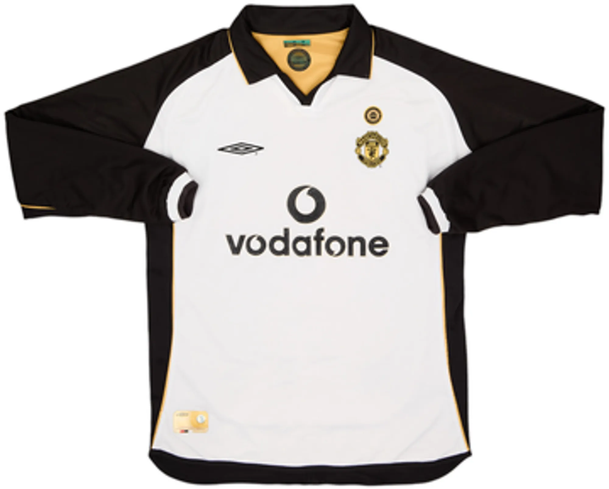 2001-02 Manchester United Centenary Away/Third L/S Shirt Beckham #7 - 9/10 - (XL)