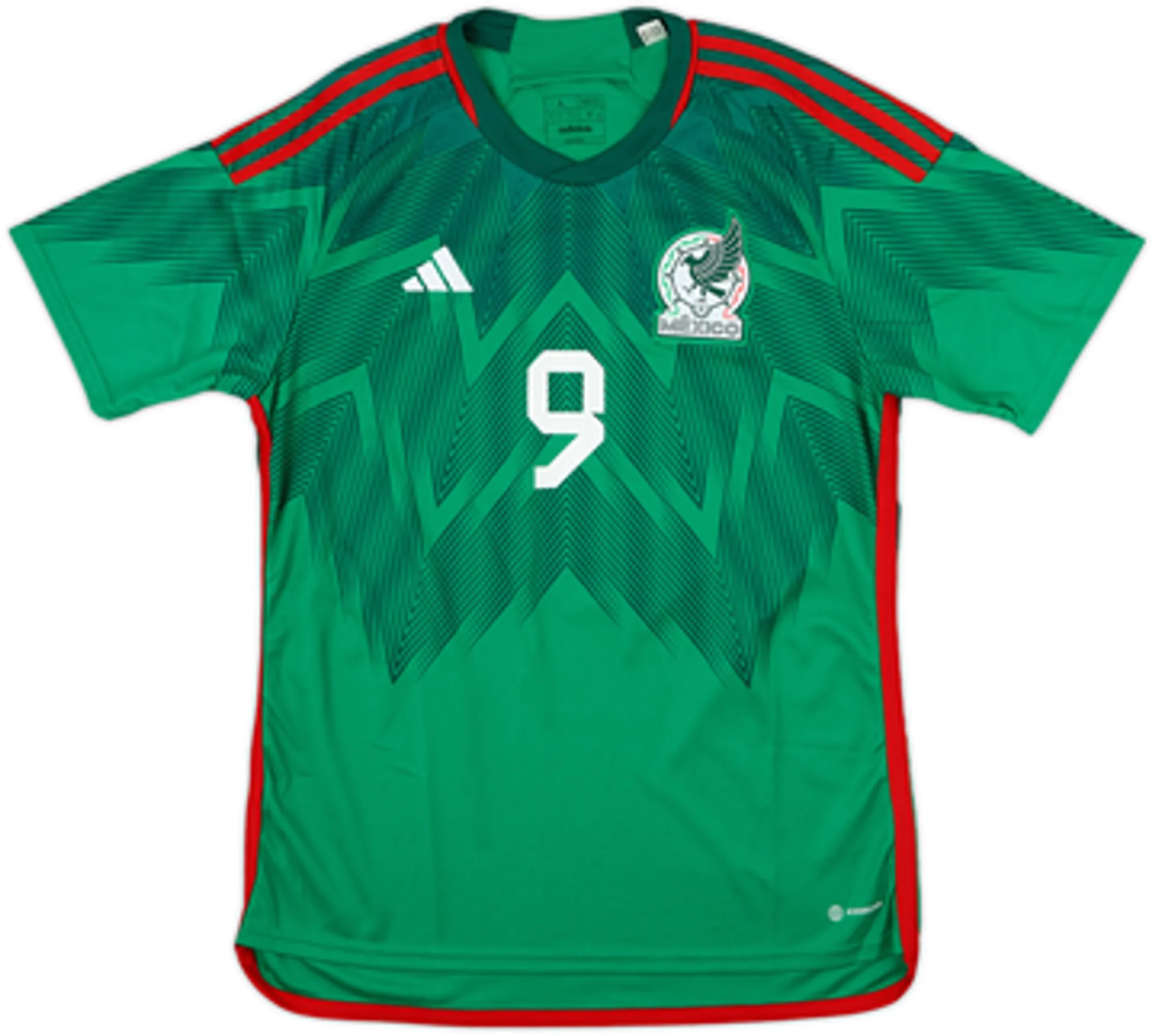 2022 Mexico Home Shirt Raul #9 - 8/10 - (L)