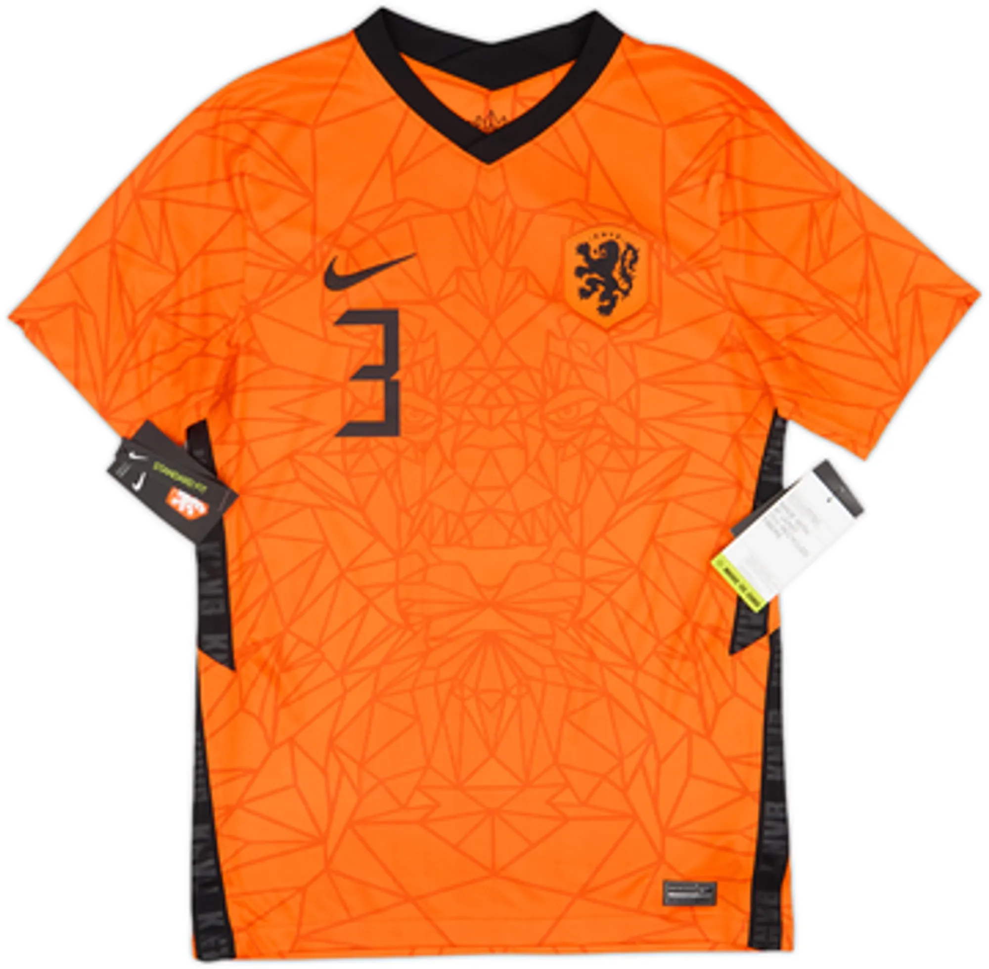 2020-21 Netherlands Home Shirt De Ligt #3 (S)
