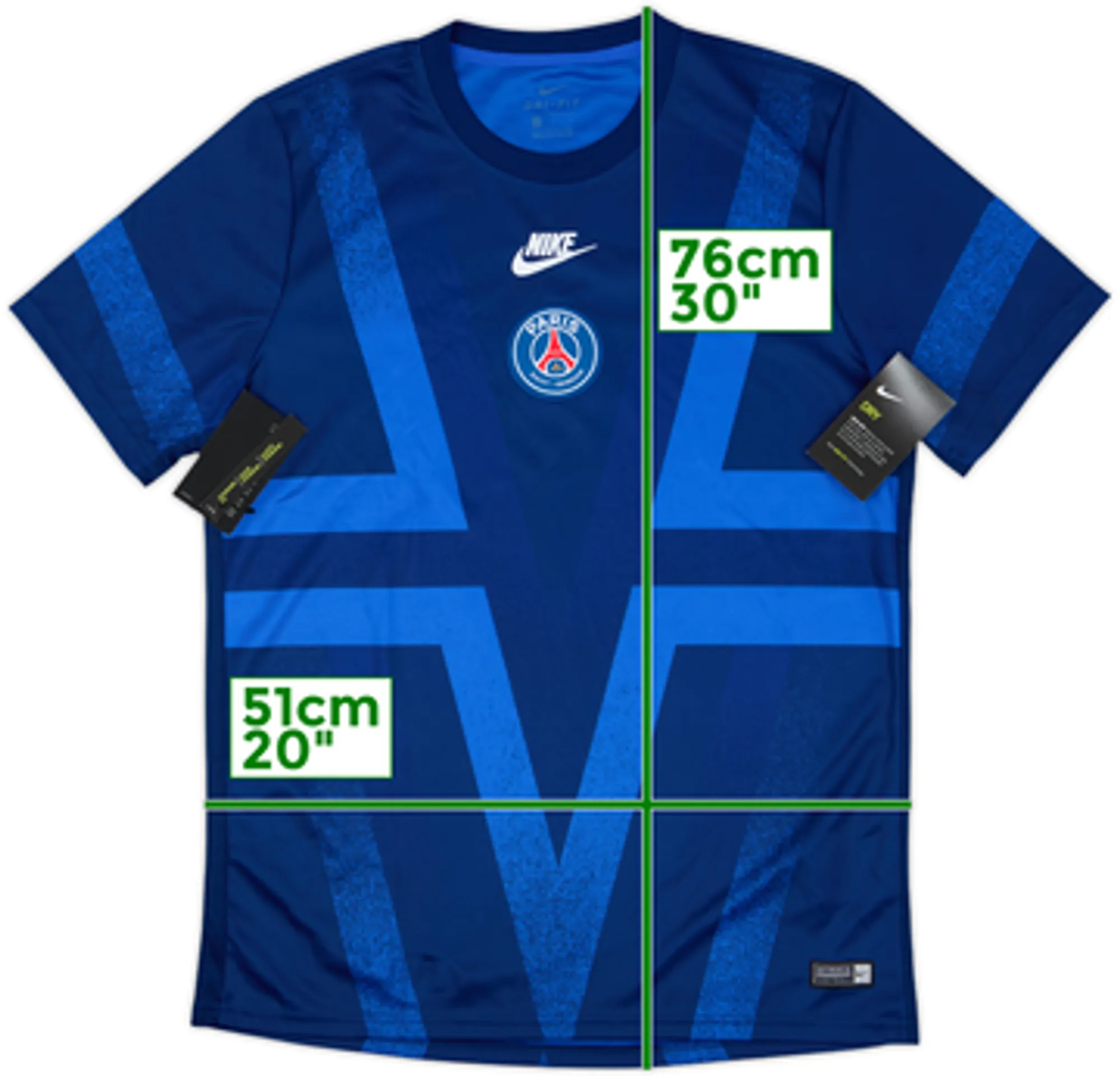 未使用品タグ付 NIKE【PARIS SAINT-GERMAN】19-20（A） 2019-20 Paris Saint-Germain Nike Training Shirt (L