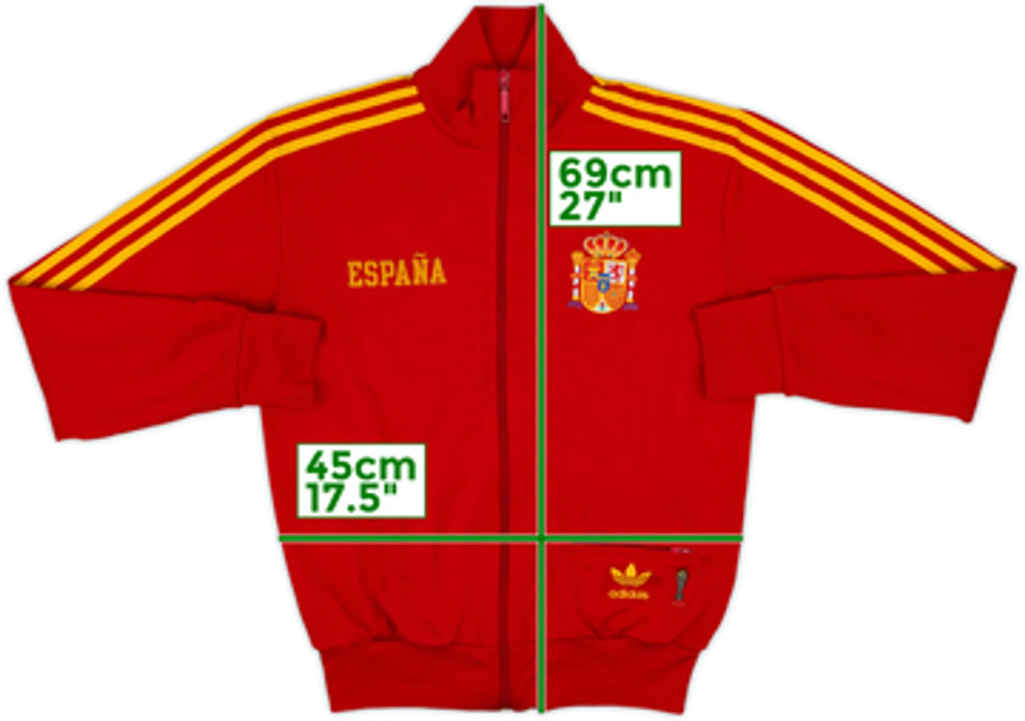 2006-07 Spain adidas Originals Retro Track Jacket - 9/10 - (S)