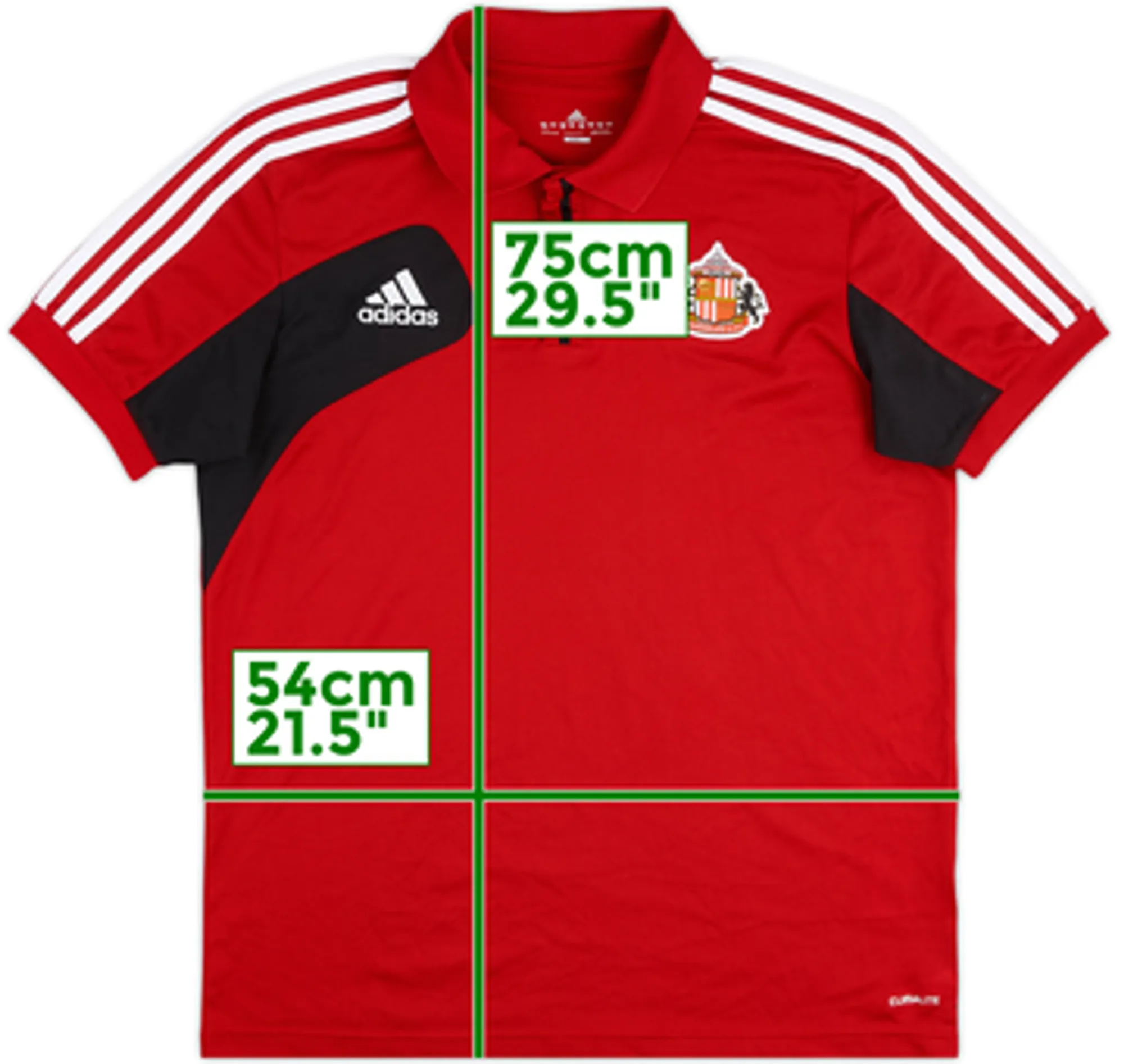 2012-13 Sunderland adidas Polo Shirt - 10/10 - (L)