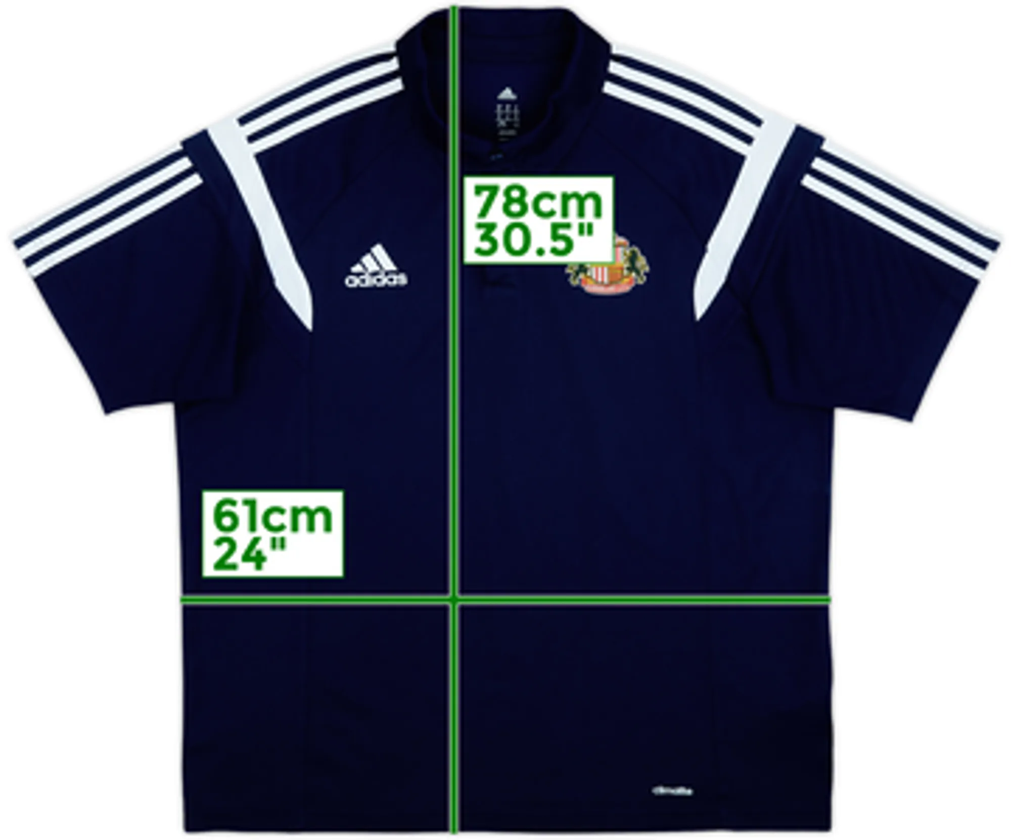 2014-15 Sunderland adidas Polo Shirt - 8/10 - (XL)