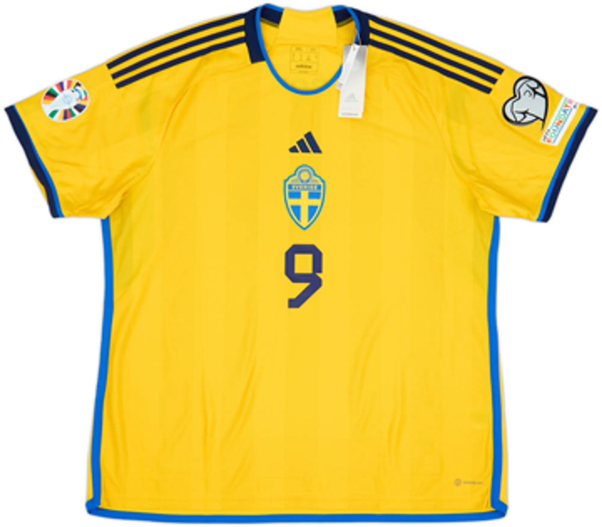 2022-23 Sweden Home Shirt Isak #9 (XXL)