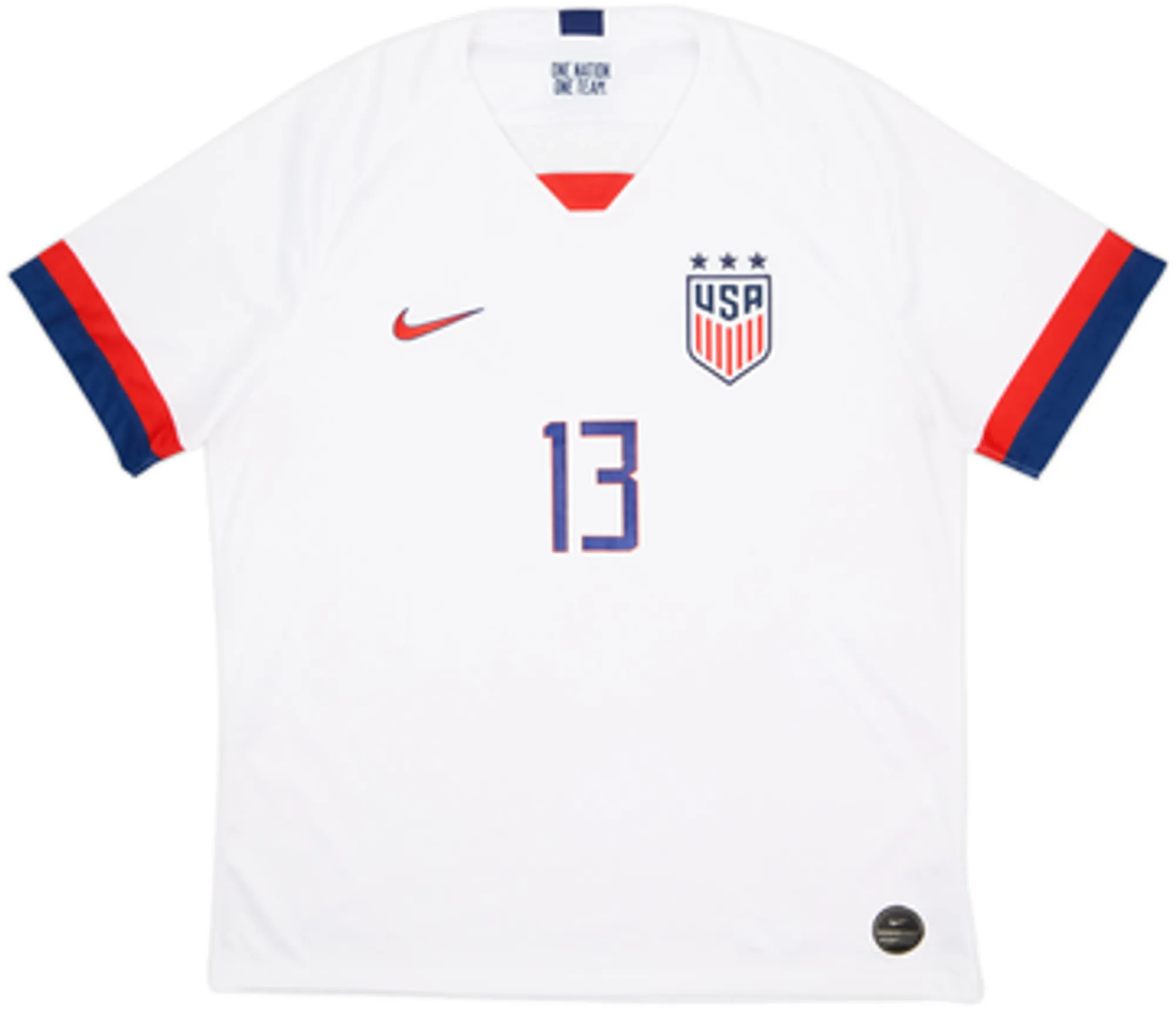 2019-20 USA Women's Home Shirt Morgan #13 - 8/10 - (Men's XL)