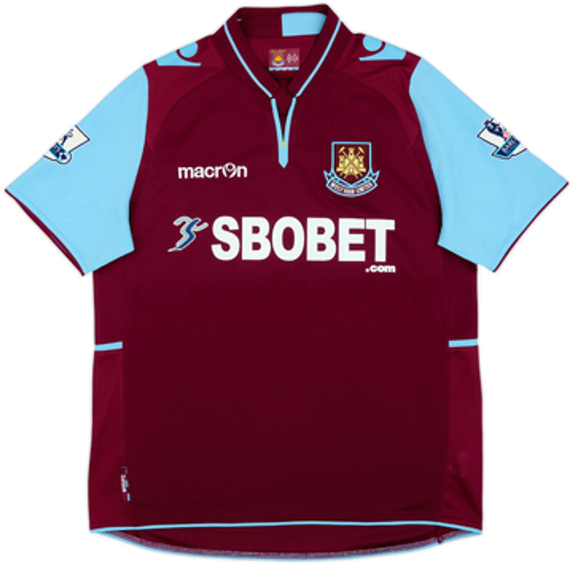 2012-13 West Ham Home Shirt Vaz Te #12 - 8/10 - (M)