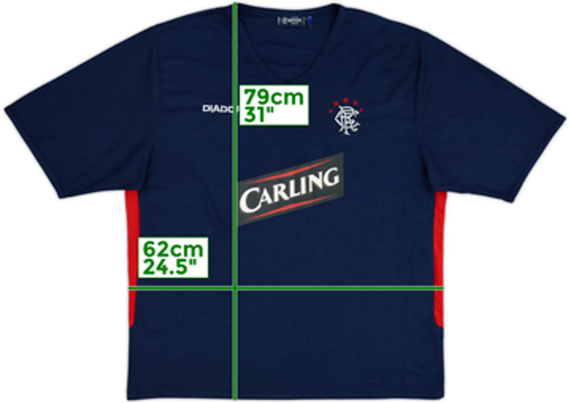 2003-05 Rangers Diadora Cotton Tee - 6/10 - (XXL)
