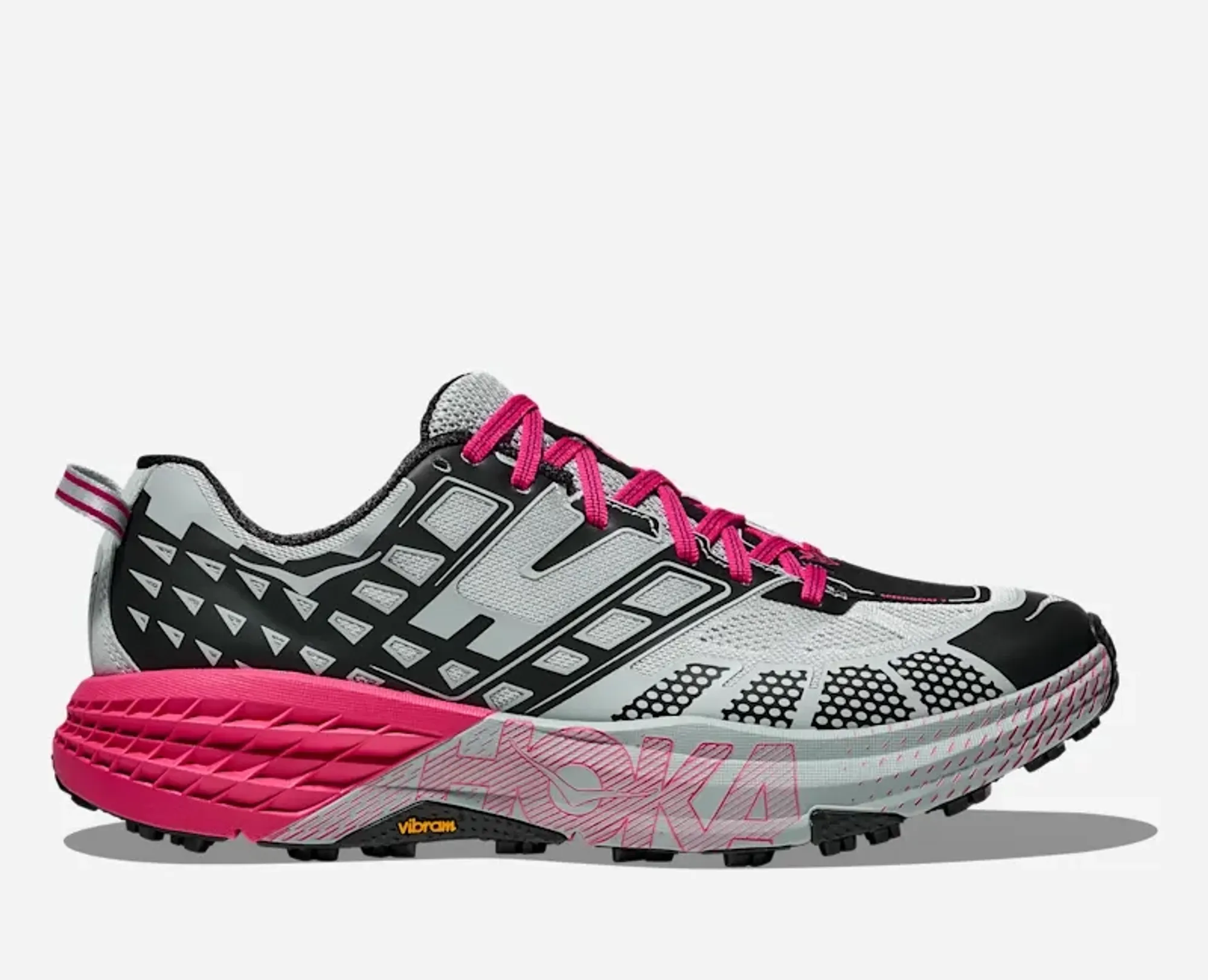 Hoka Speedgoat 2 Trail Shoes In Mineral Blue/Rhubarb