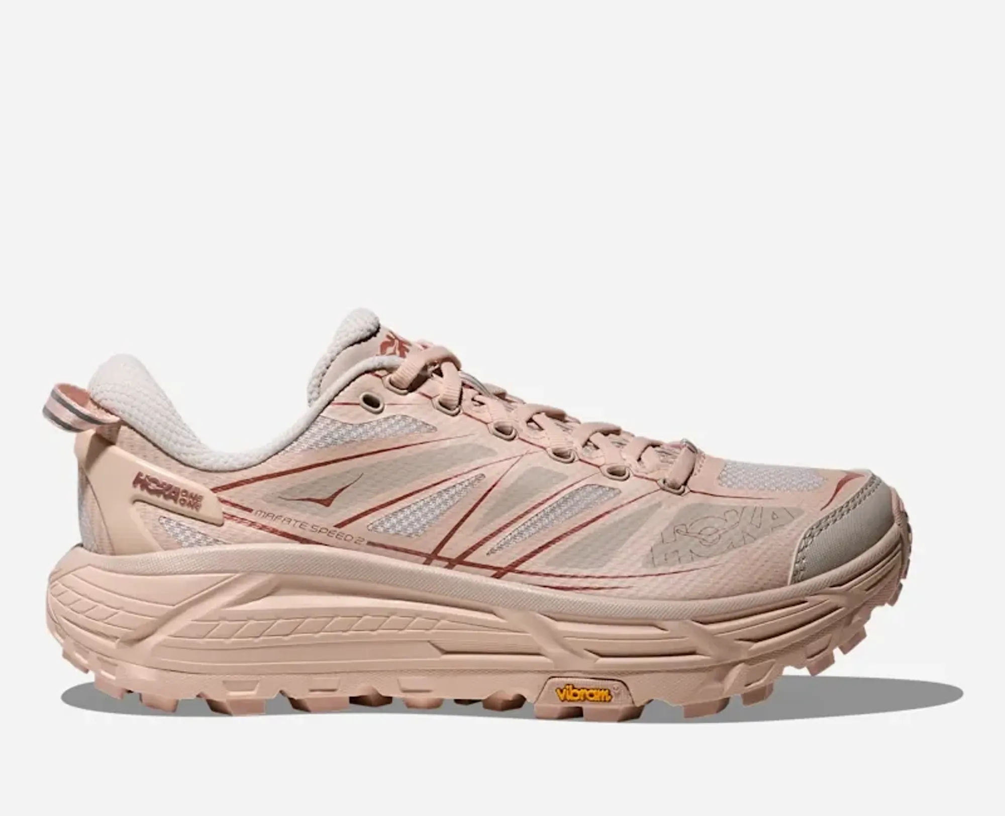 Hoka Mafate Speed 2 Lifestyle Shoes In Beech Wood/Stucco