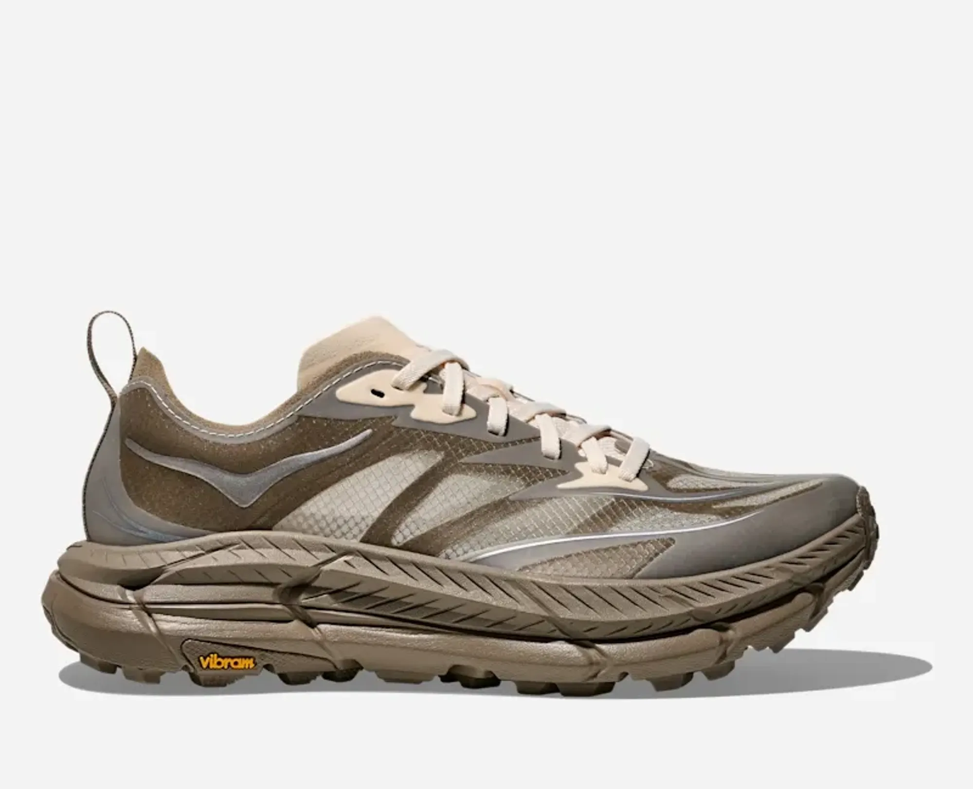 Hoka Mafate Speed 4 Lite Lifestyle Shoes In Light Roast/Oatmilk