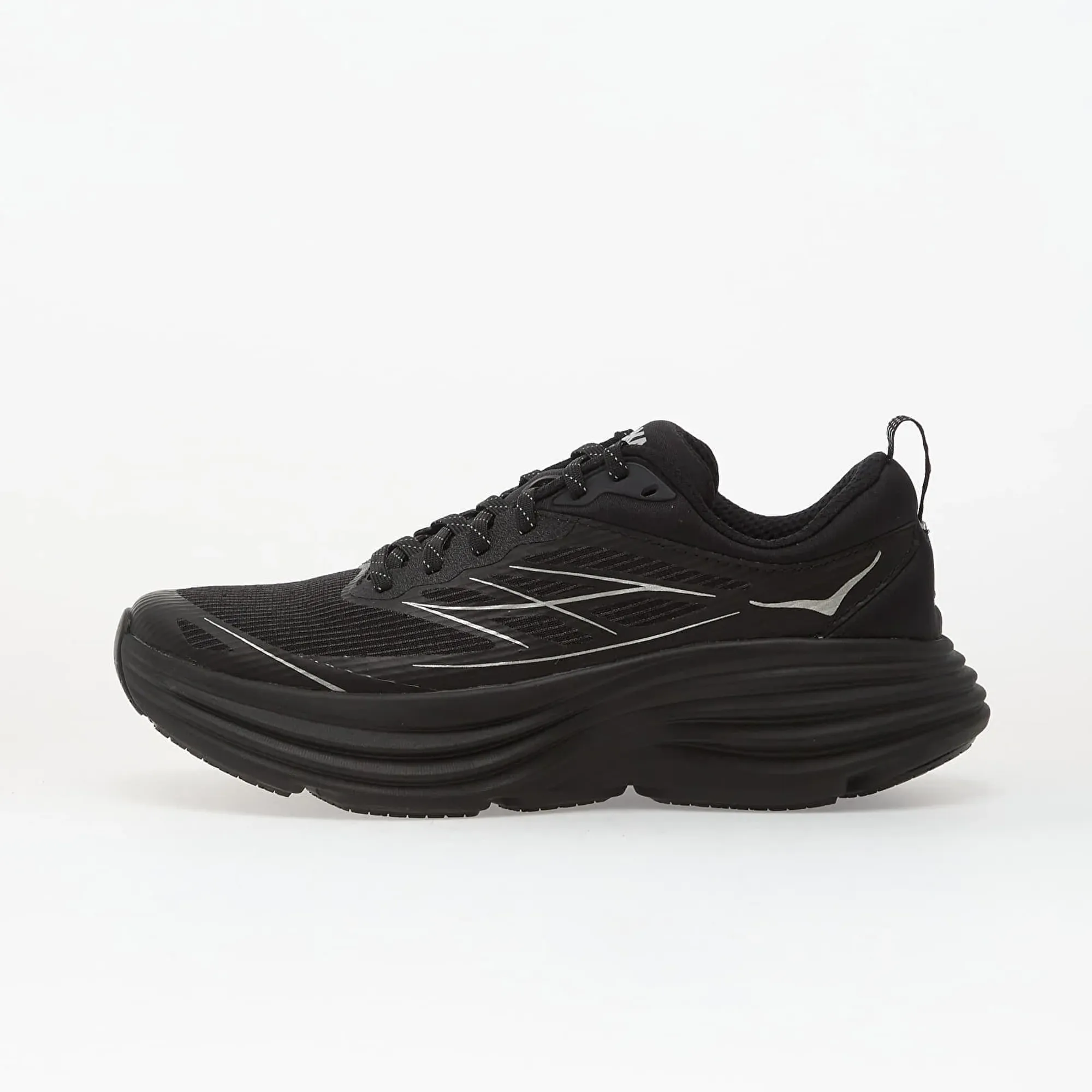 Hoka Stealth/Tech Bondi 8 Caged Lifestyle Shoes In Black/Silver