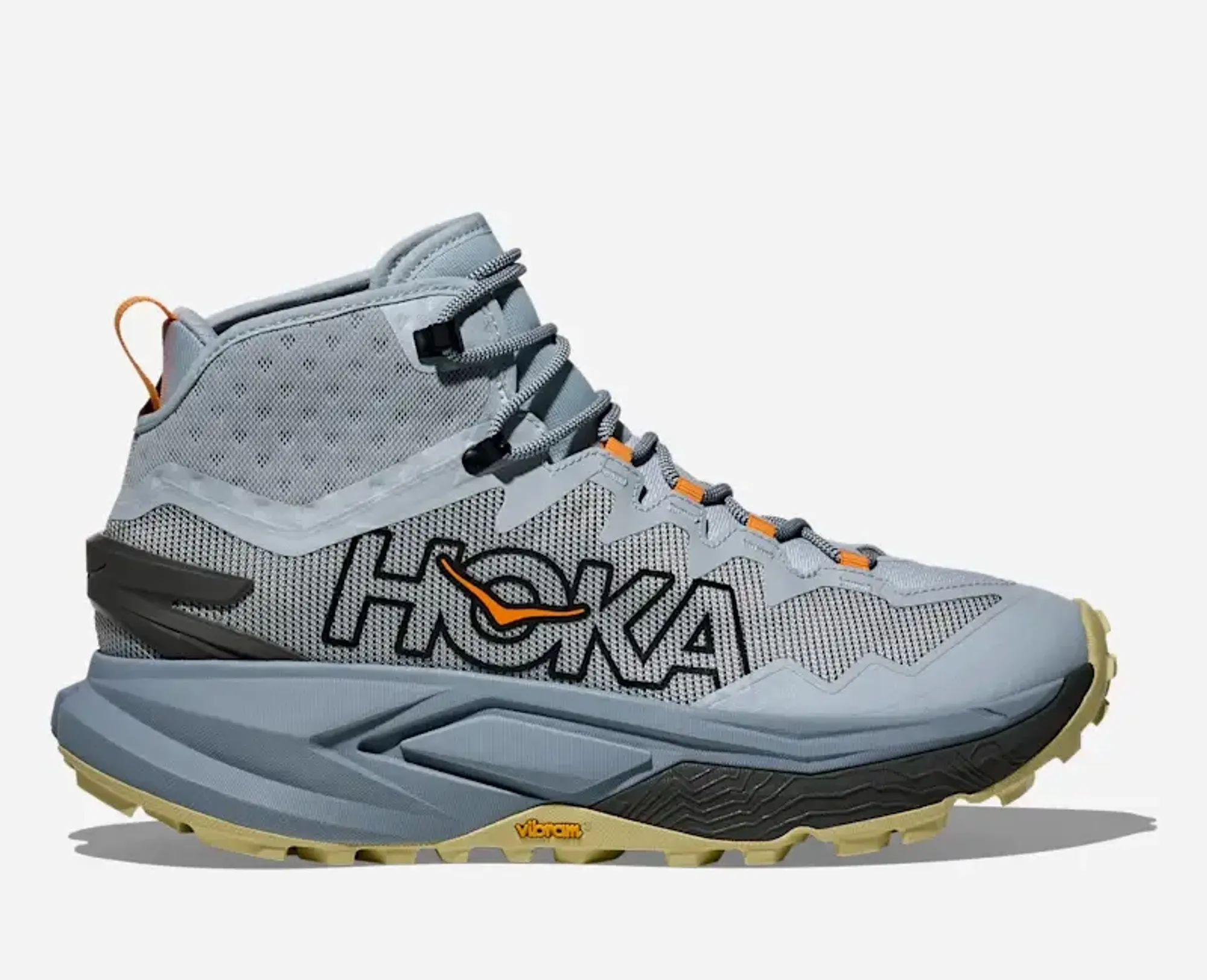 Hoka Men's Mafate Hike Hiking Shoes In Mineral Blue/Tumeric