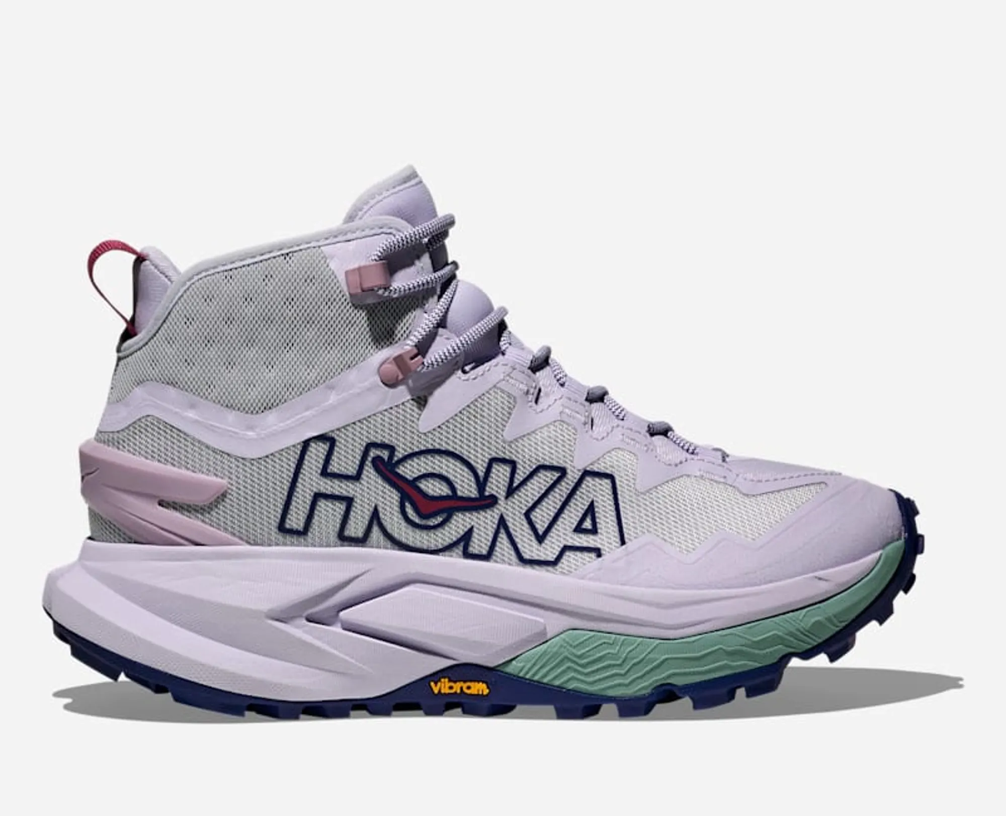 Hoka Women's Mafate Hike Hiking Shoes In Ambient Blue/Blueberry