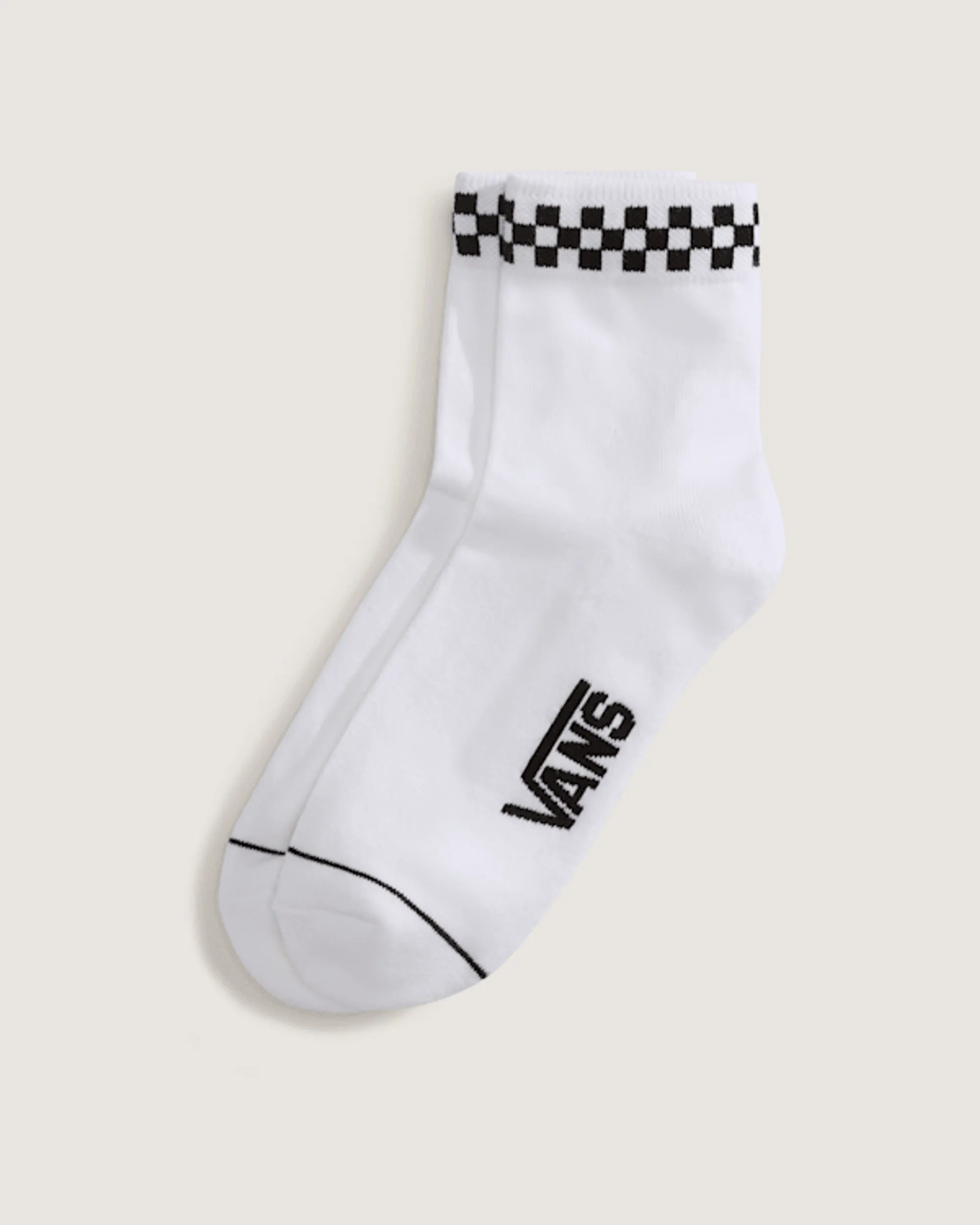 Vans - Peek-A-Check Half Crew Checkerboard Socks (1 Pair), Man, White