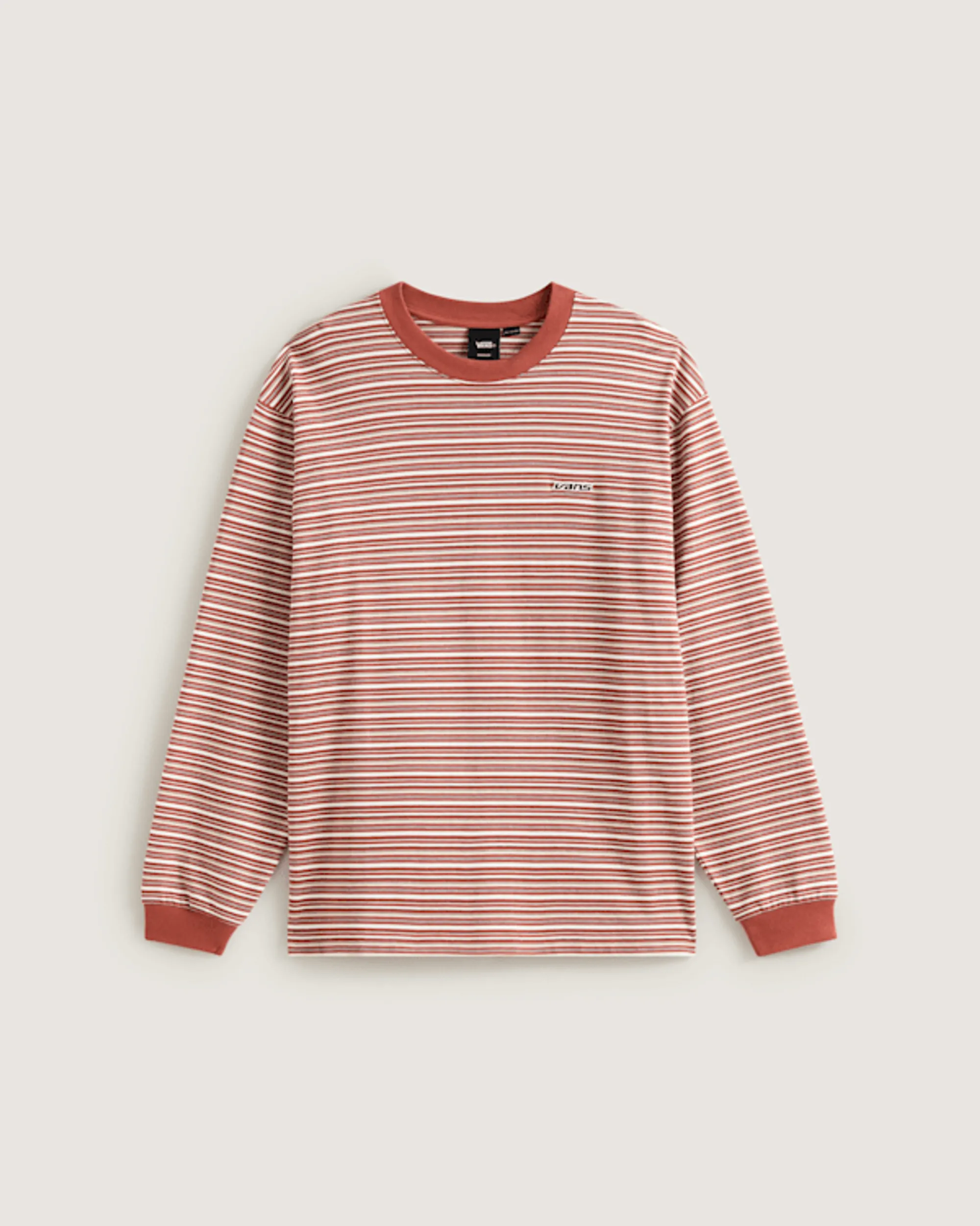 Vans - Wesley Stripe Long Sleeve Knit Shirt, Man, Orange