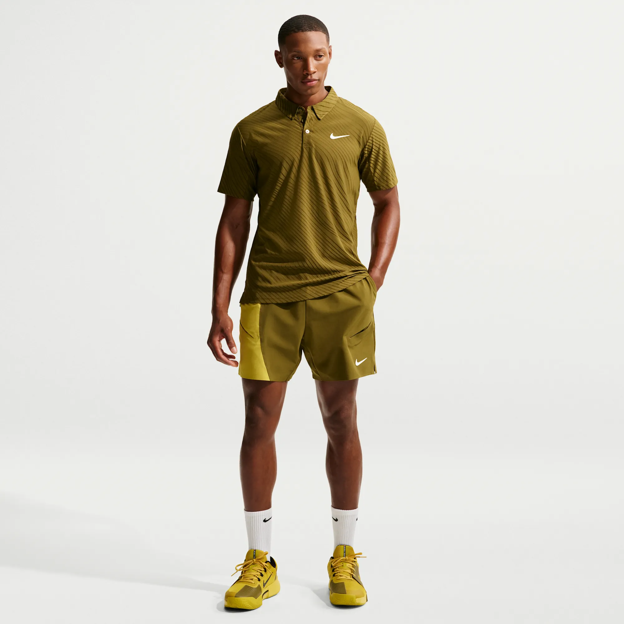 NikeCourt Slam Men's Dri-FIT Shorts - Brown - Polyester/Elastane