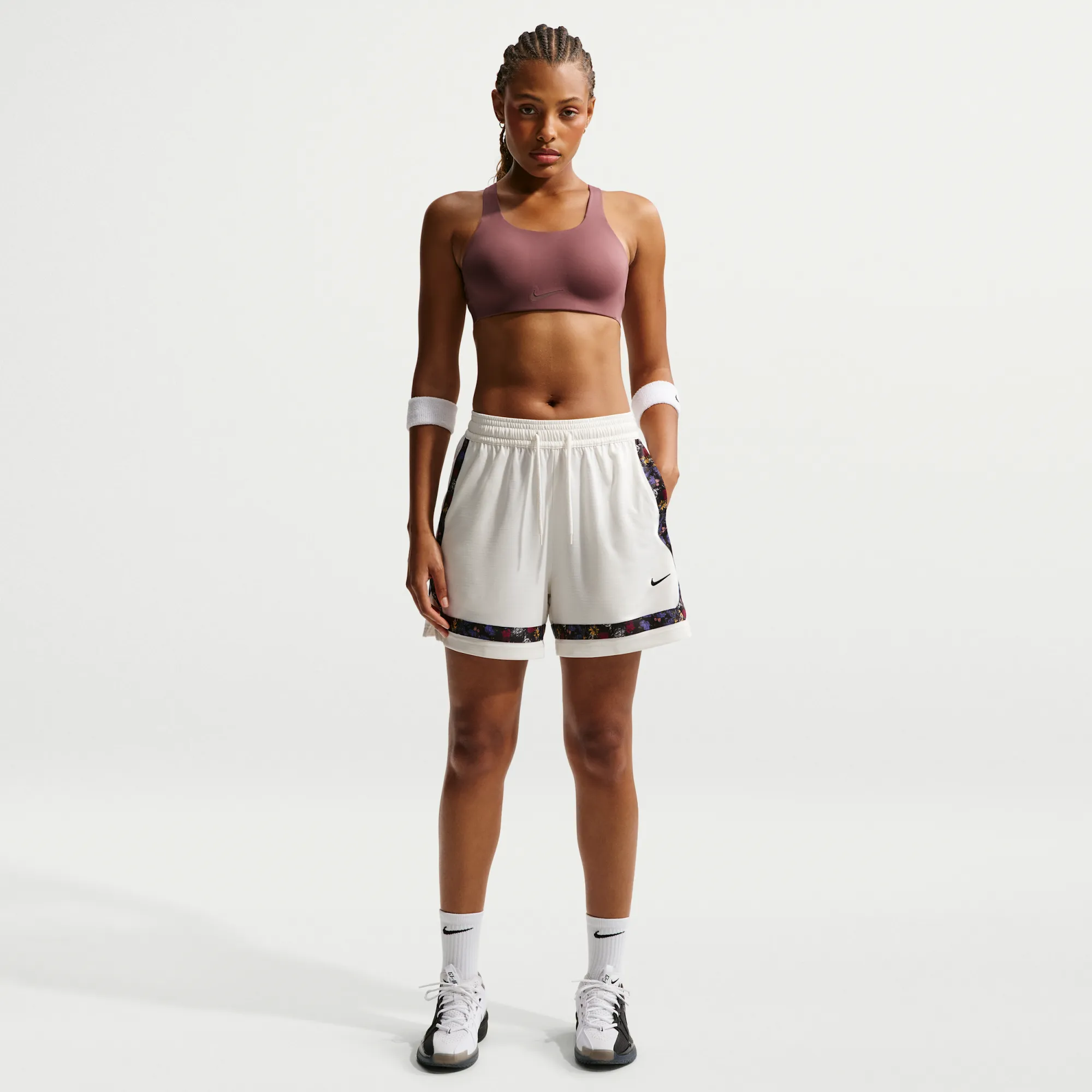 Nike Crossover Women's Dri-FIT Basketball Shorts - White - Polyester