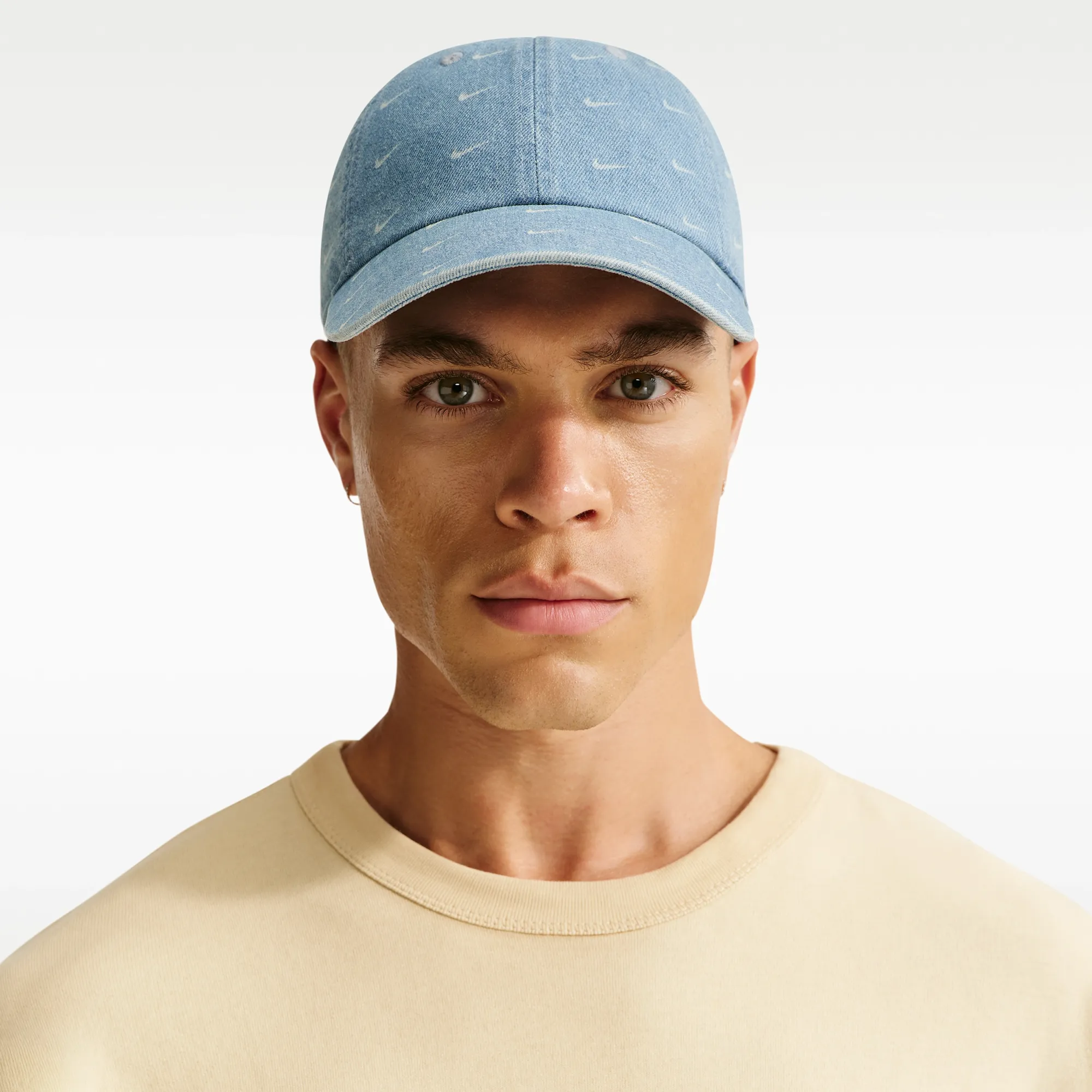 Nike Club Unstructured Denim Cap - Blue - Cotton