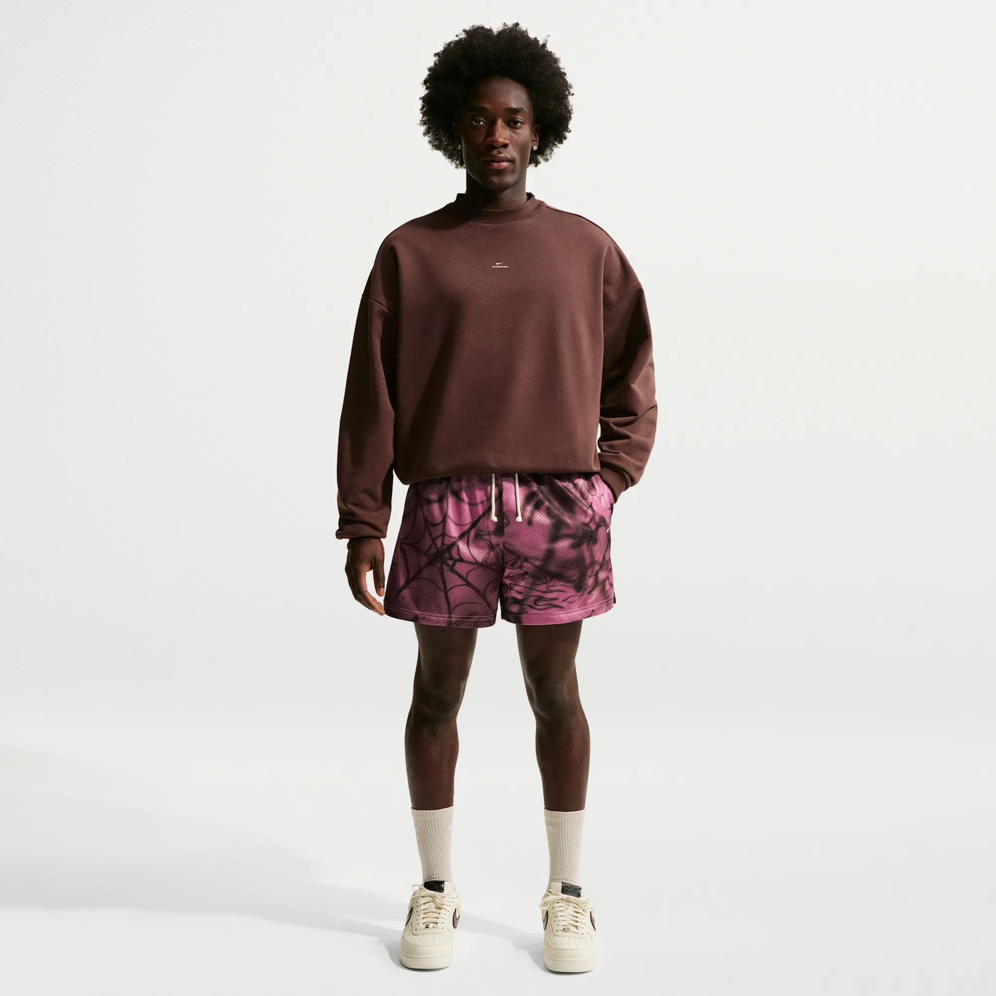 Nike Standard Issue Men's 12.7cm (approx.) Practice Mesh Basketball Shorts - Pink - Polyester