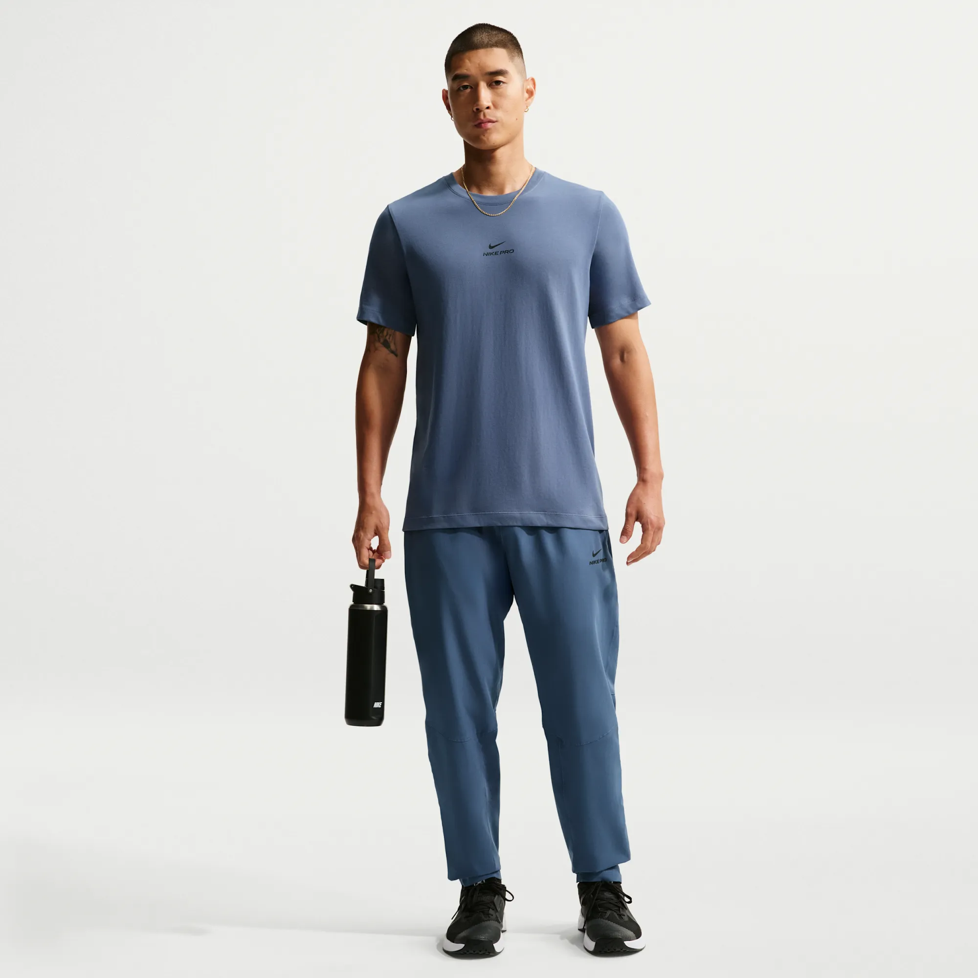 Nike Pro Training Men's Dri-FIT Trousers - Blue - Polyester/Elastane