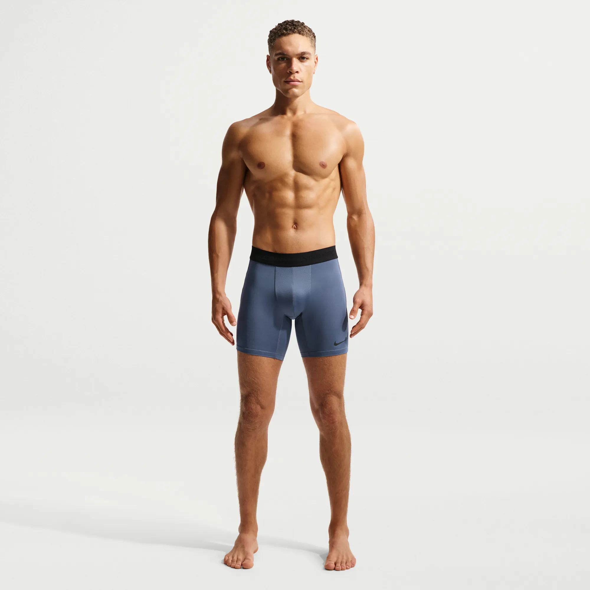 Nike Pro Men's Dri-FIT Fitness Shorts - Blue - Polyester/Elastane