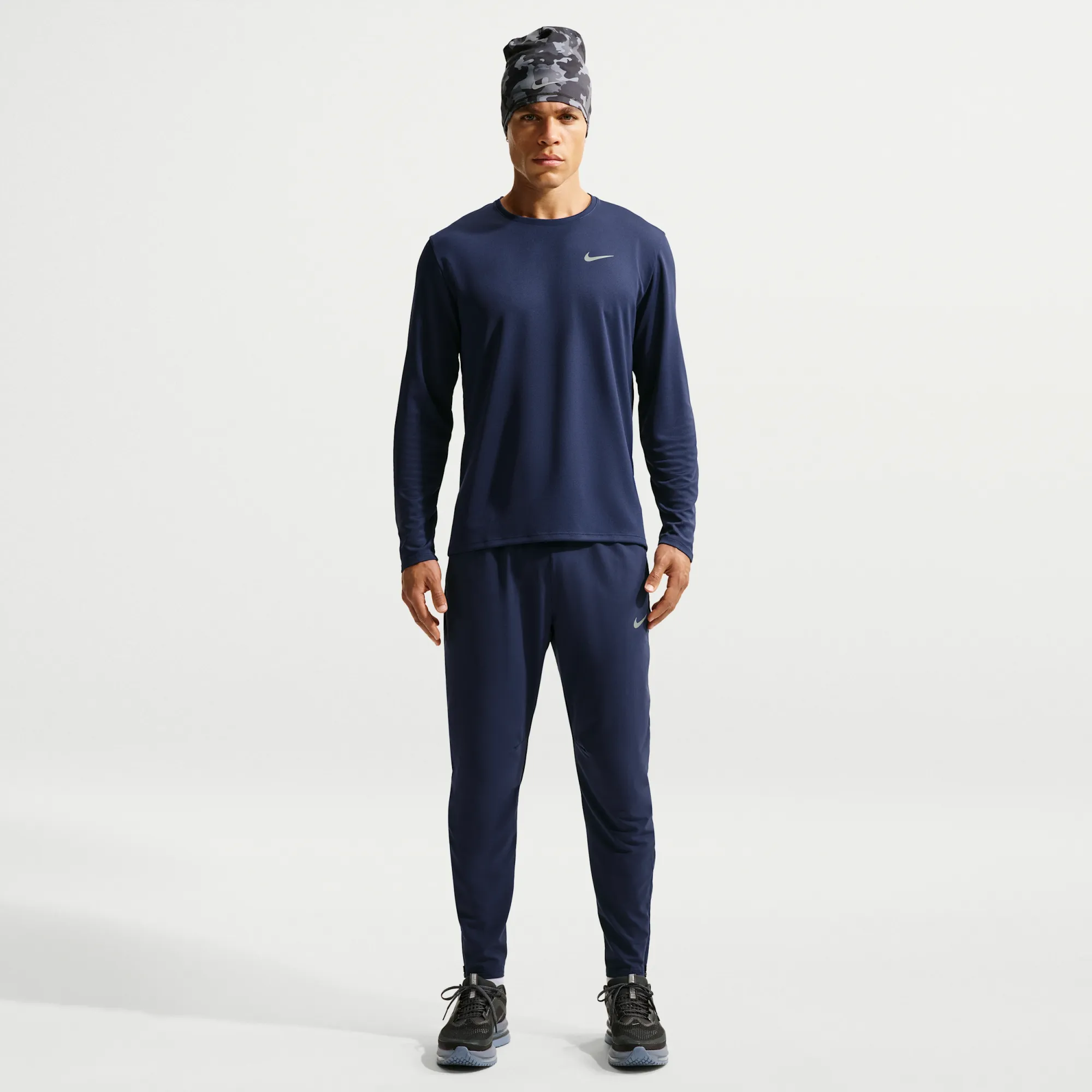 Nike Stride Men's Dri-FIT Woven Running Trousers - Blue - Polyester/Elastane