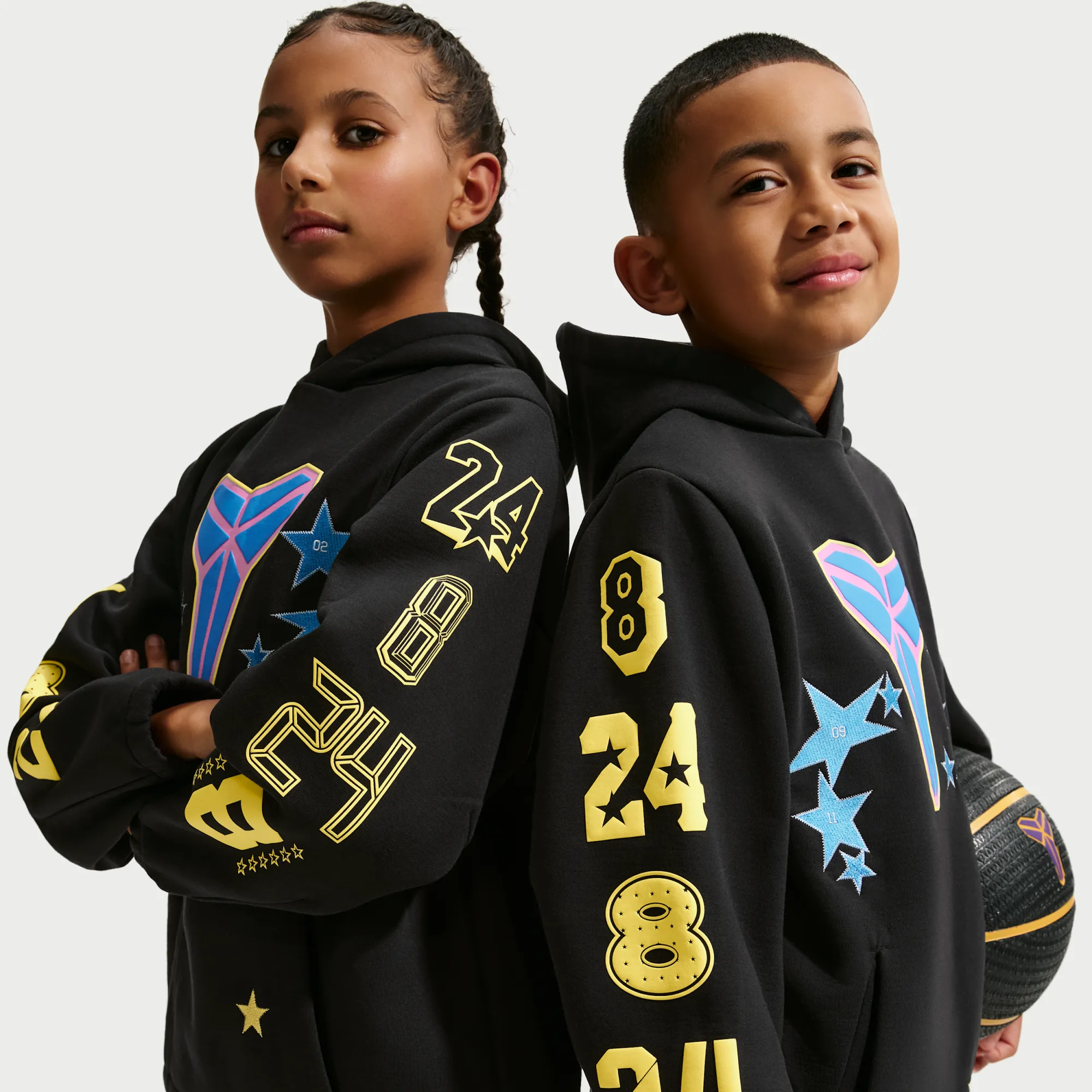 Nike Kobe All-Star Weekend Older Kids' Fleece Basketball Hoodie - Black - Polyester/Cotton/Elastane