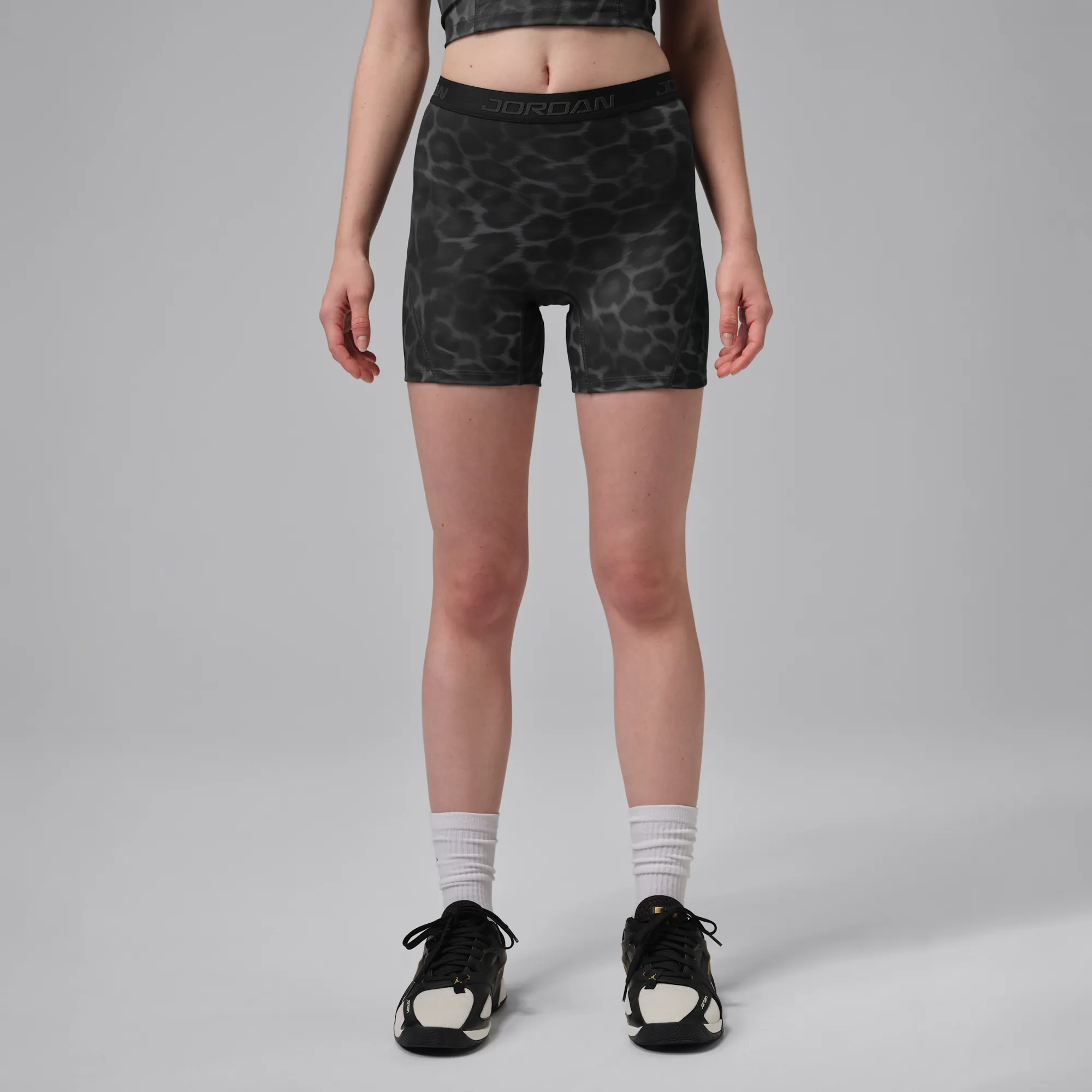 Nike Jordan Sport Dri-FIT High-Waisted 12. Printed Shorts - Black
