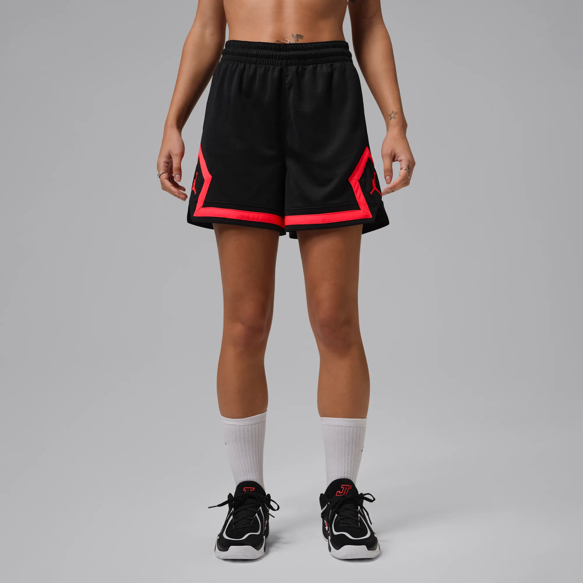 Nike Jordan Sport Women's 10cm (approx.) Diamond Shorts - Black - Polyester