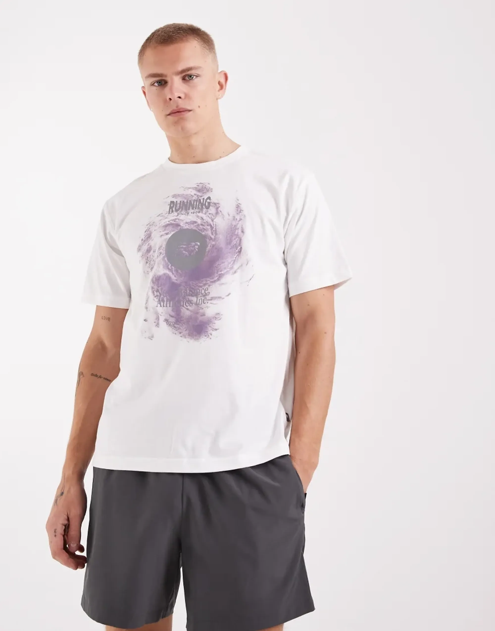New Balance Vortex Performance T-Shirt In White