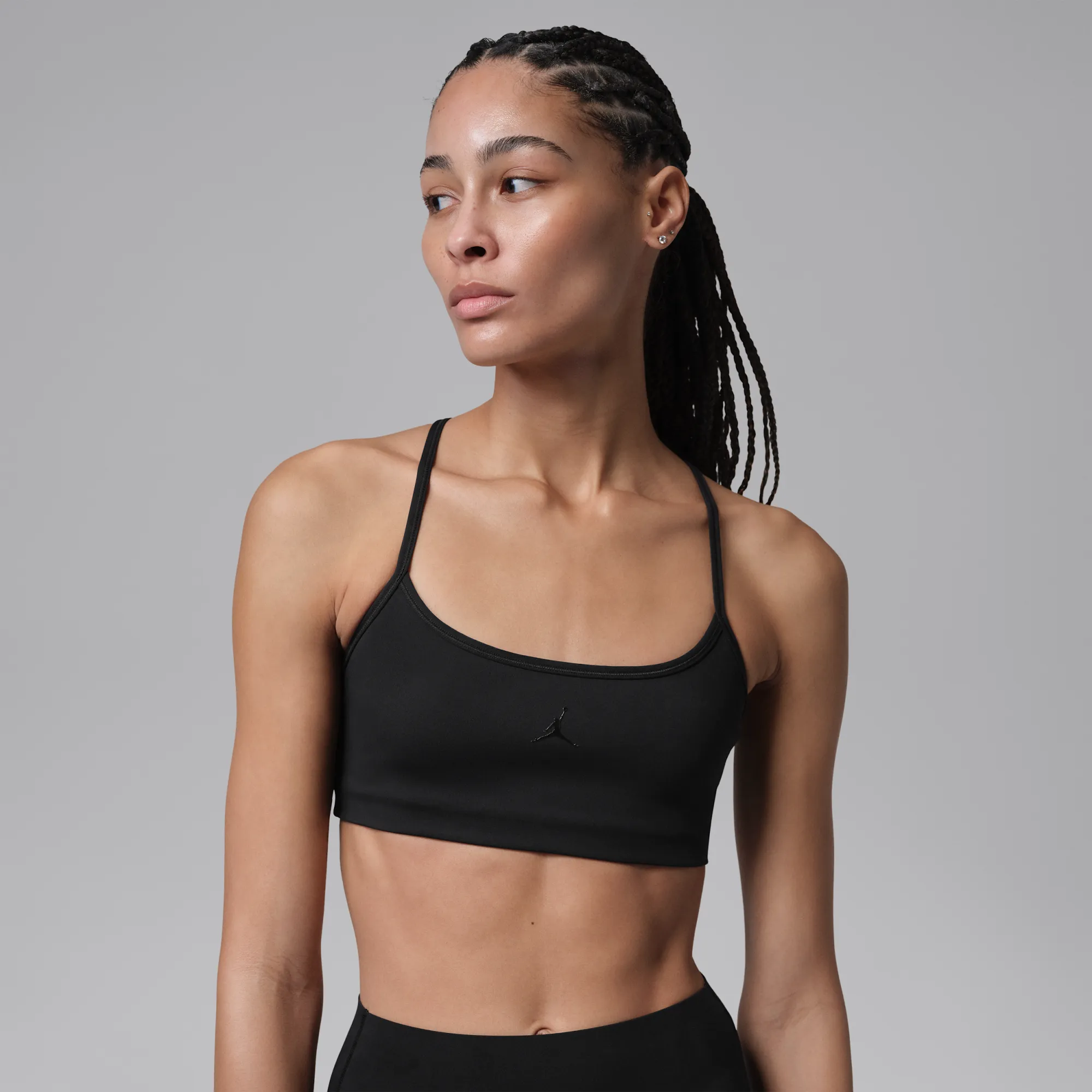 Nike Jordan Sport Flightweight Women's Light-Support Sports Bra - Black - Polyester