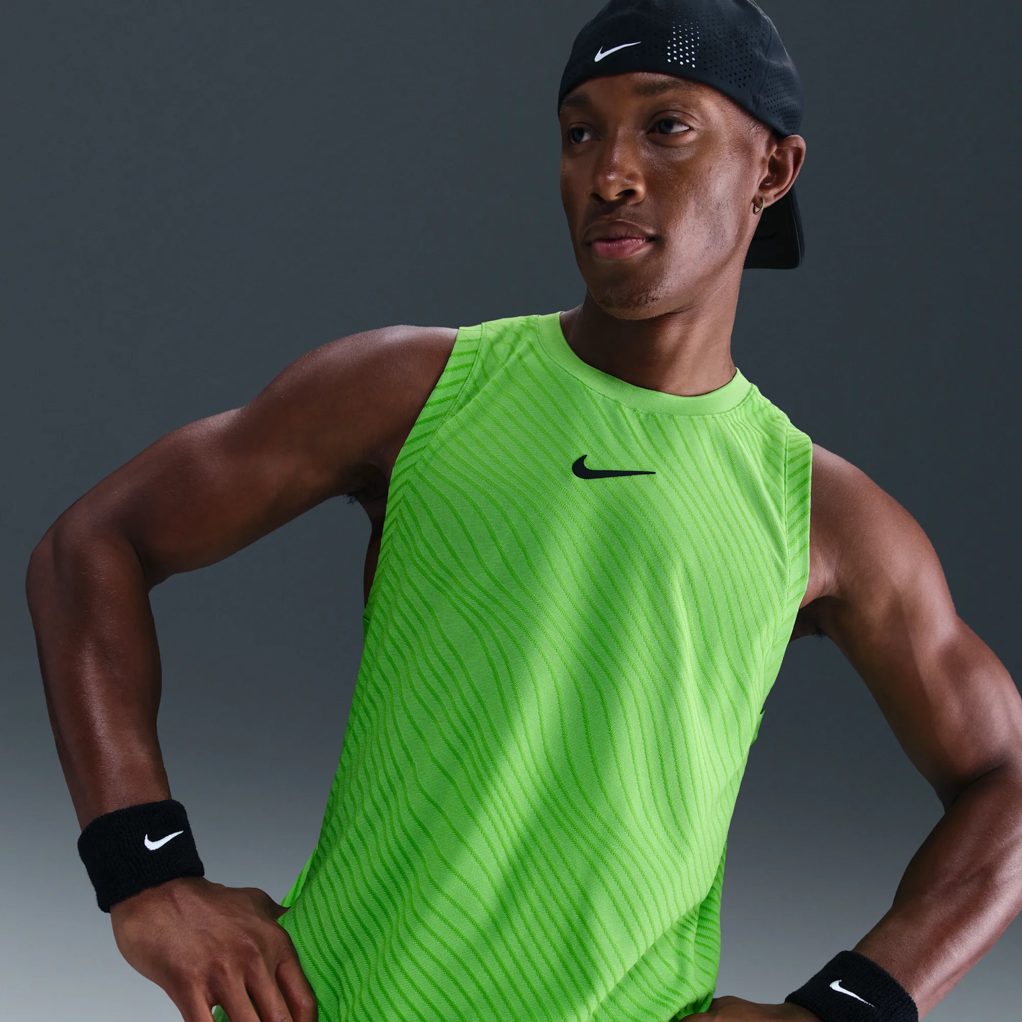 NikeCourt Slam Men's Dri-FIT ADV Tank Top - Green - Polyester