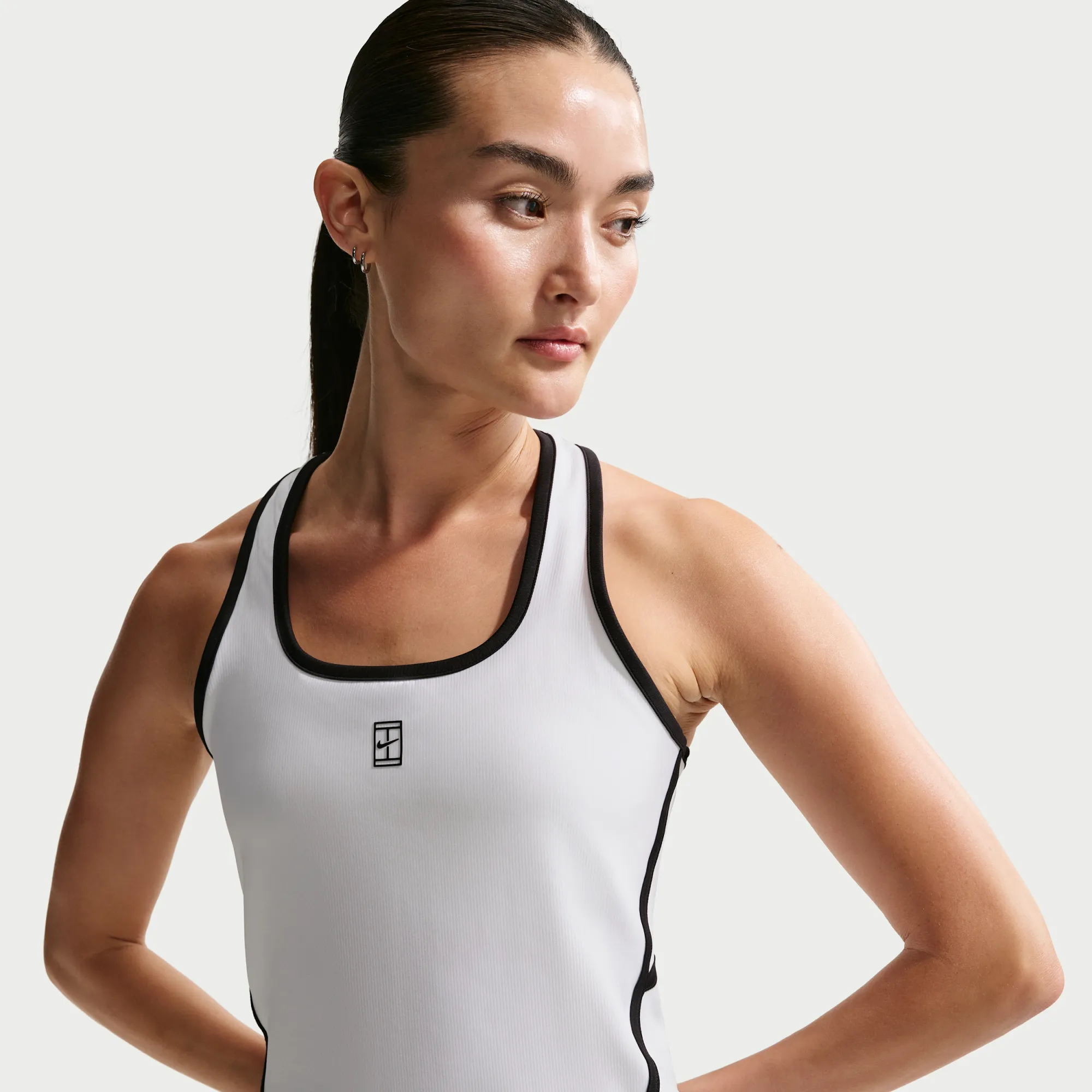 Nike Advantage Women's Dri-FIT Tennis Tank Top - White - Polyester/Elastane