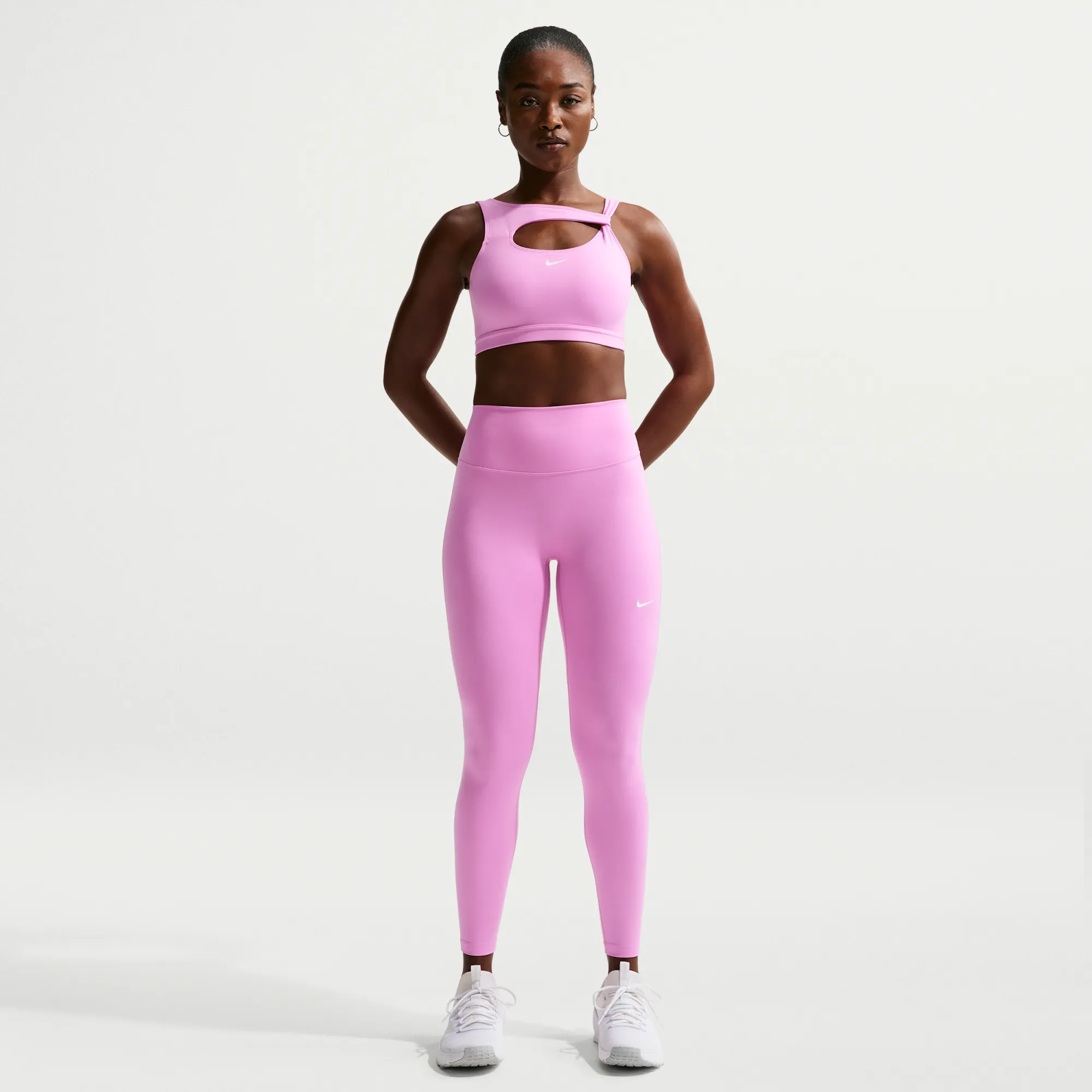 Nike One Women's High-Waisted 7/8 Leggings - Purple - Polyester/Elastane