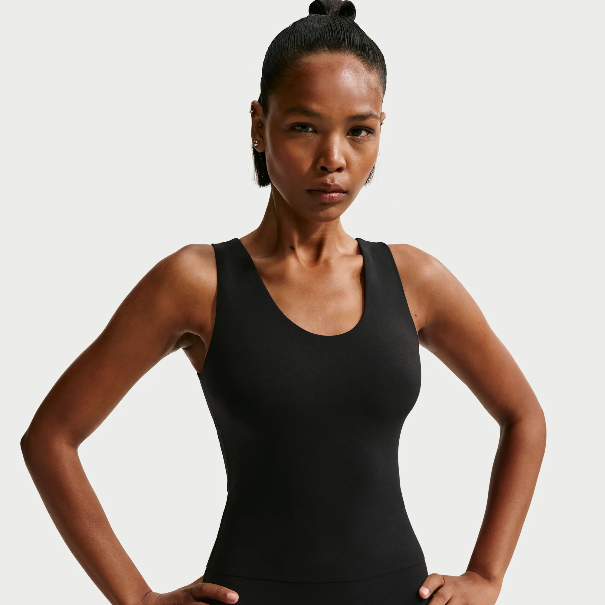 Nike Zenvy Women's Dri-FIT Tank Top - Black - Nylon/Elastane